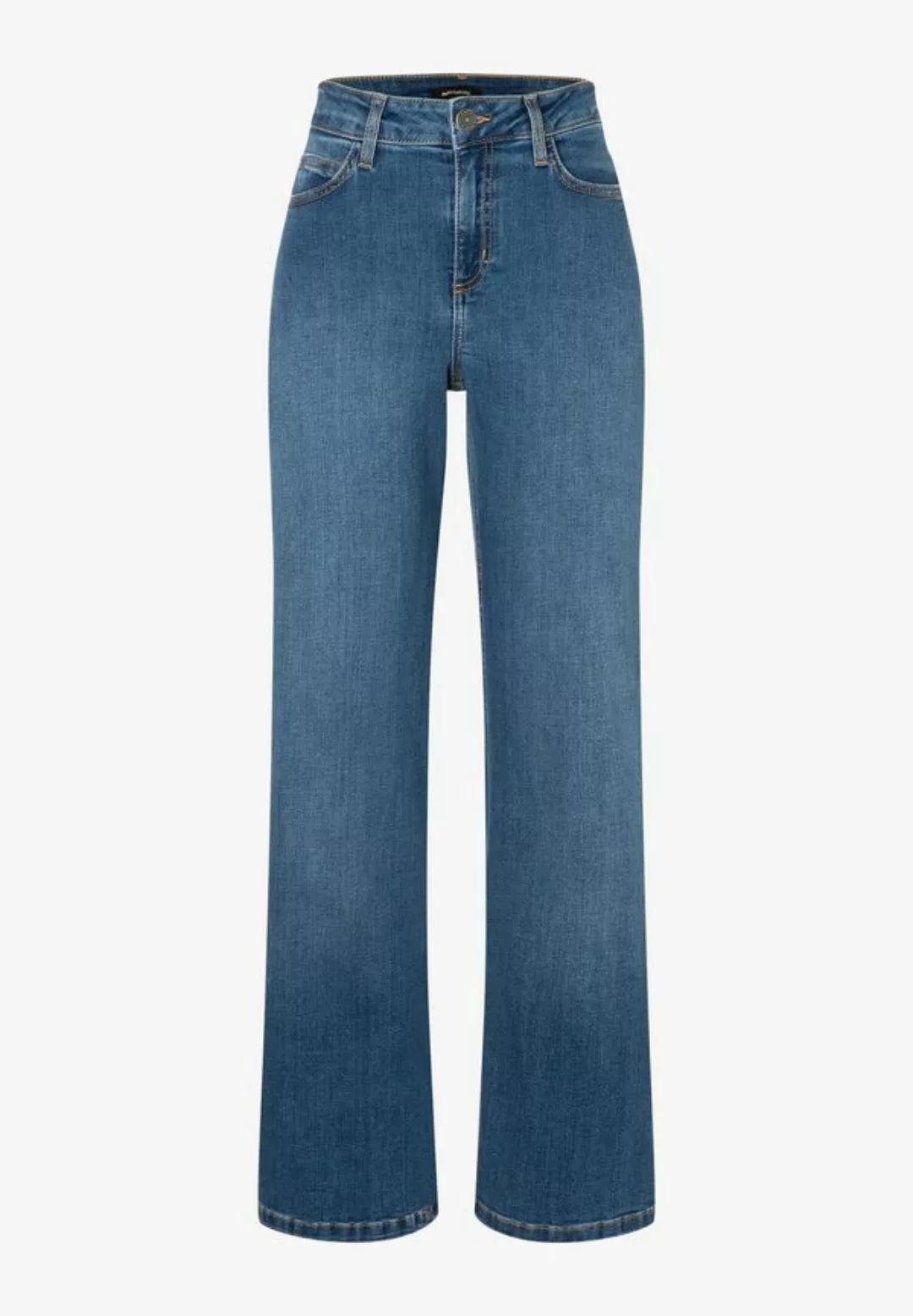 weite Marlene Jeans, blue denim, Frühjahrs-Kollektion günstig online kaufen