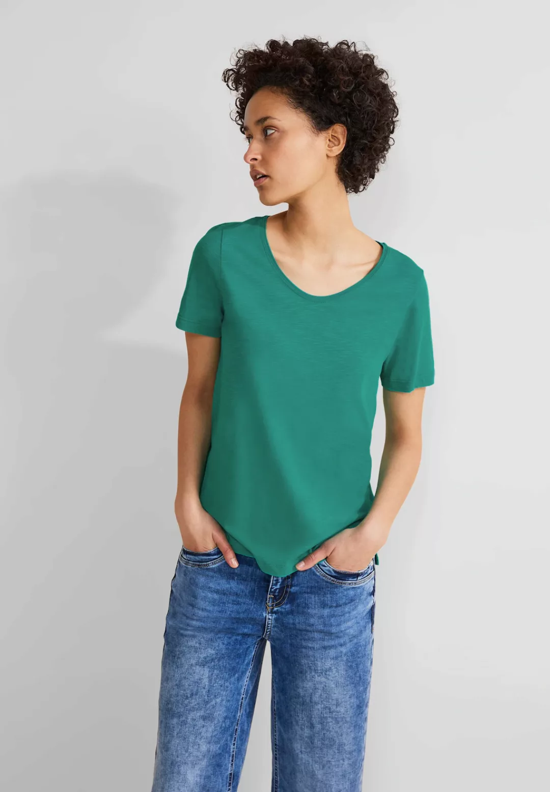 STREET ONE T-Shirt Style Gerda mit längerer Rückseite günstig online kaufen