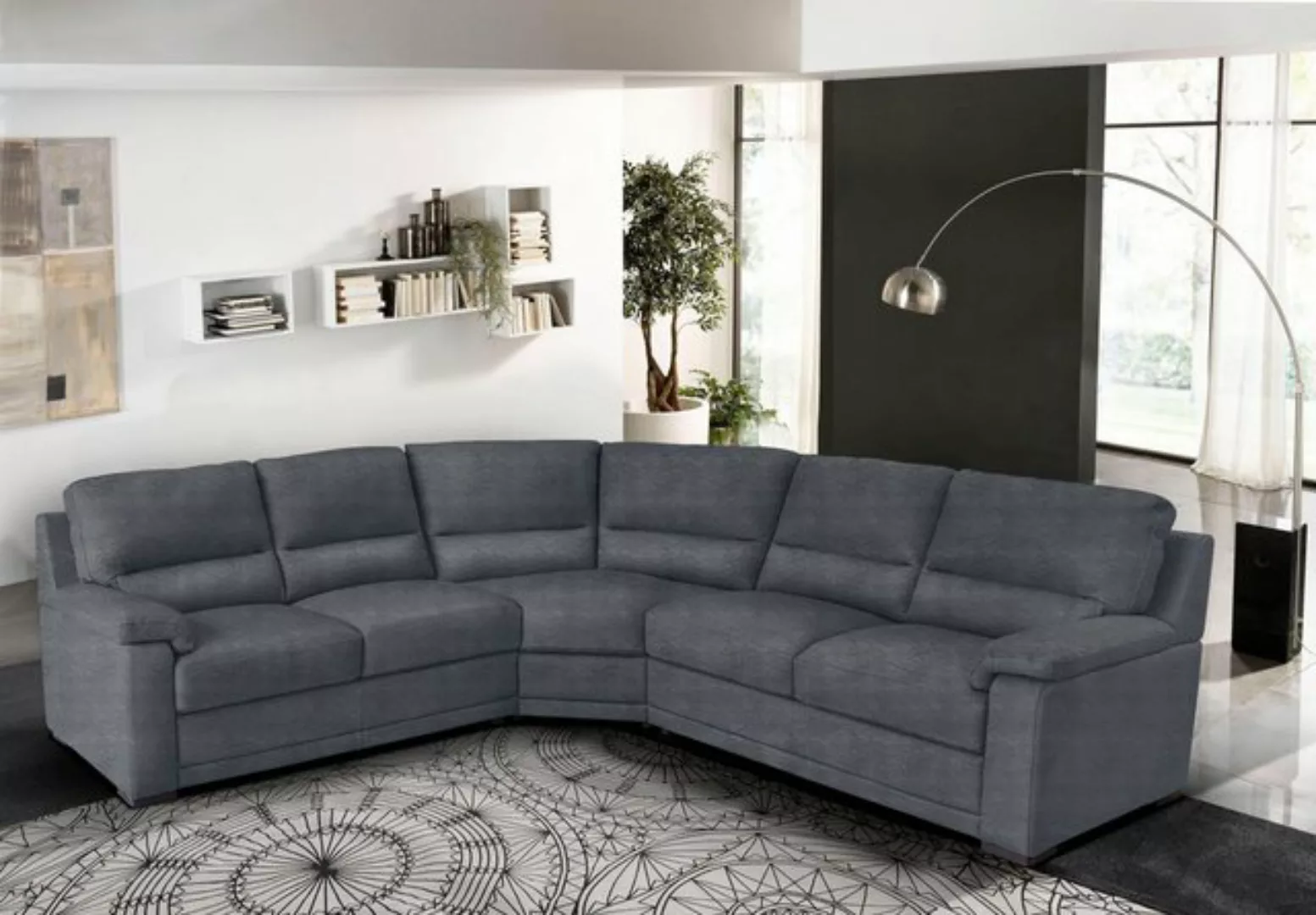 Egoitaliano Ecksofa "Doris, modernes Designerecksofa in hochwertigen Microf günstig online kaufen