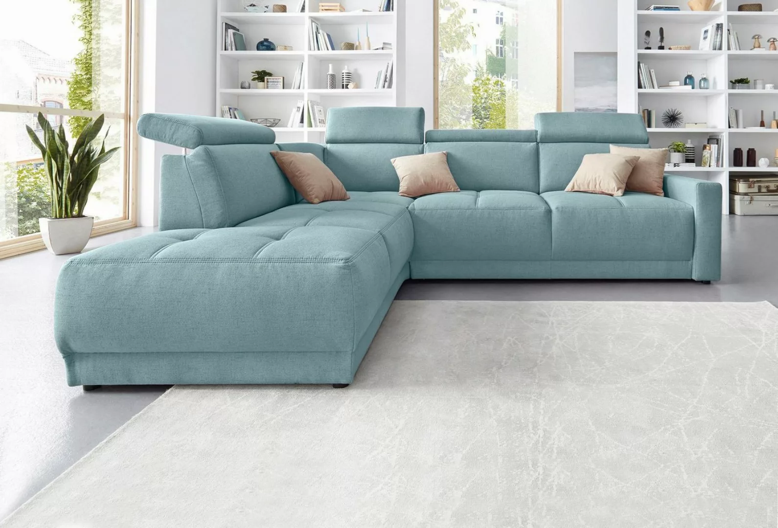 DOMO collection Ecksofa »Ava L-Form«, mit Ottomane, Federkern wahlweise mit günstig online kaufen