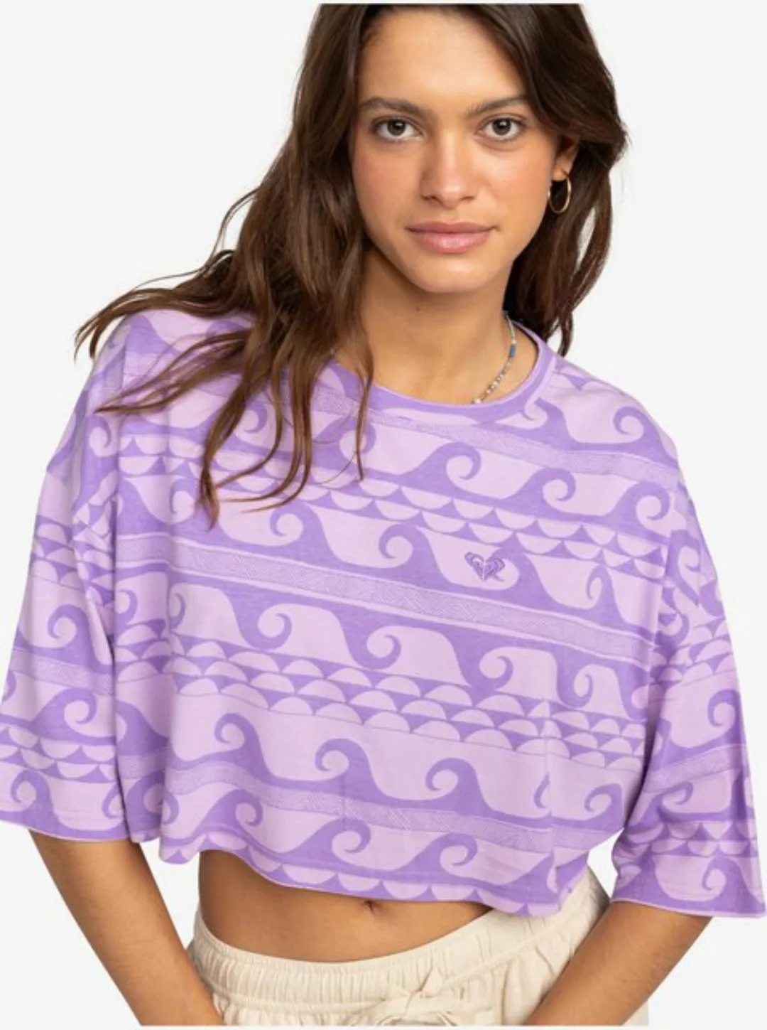 Roxy Print-Shirt The Bright Sun - Kürzeres Top für Frauen günstig online kaufen