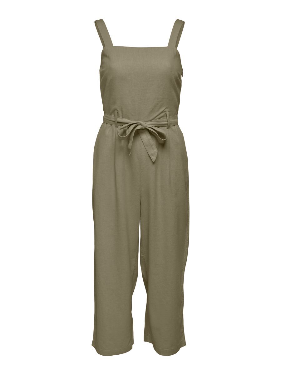 ONLY Leinenmix- Jumpsuit Damen Grün günstig online kaufen