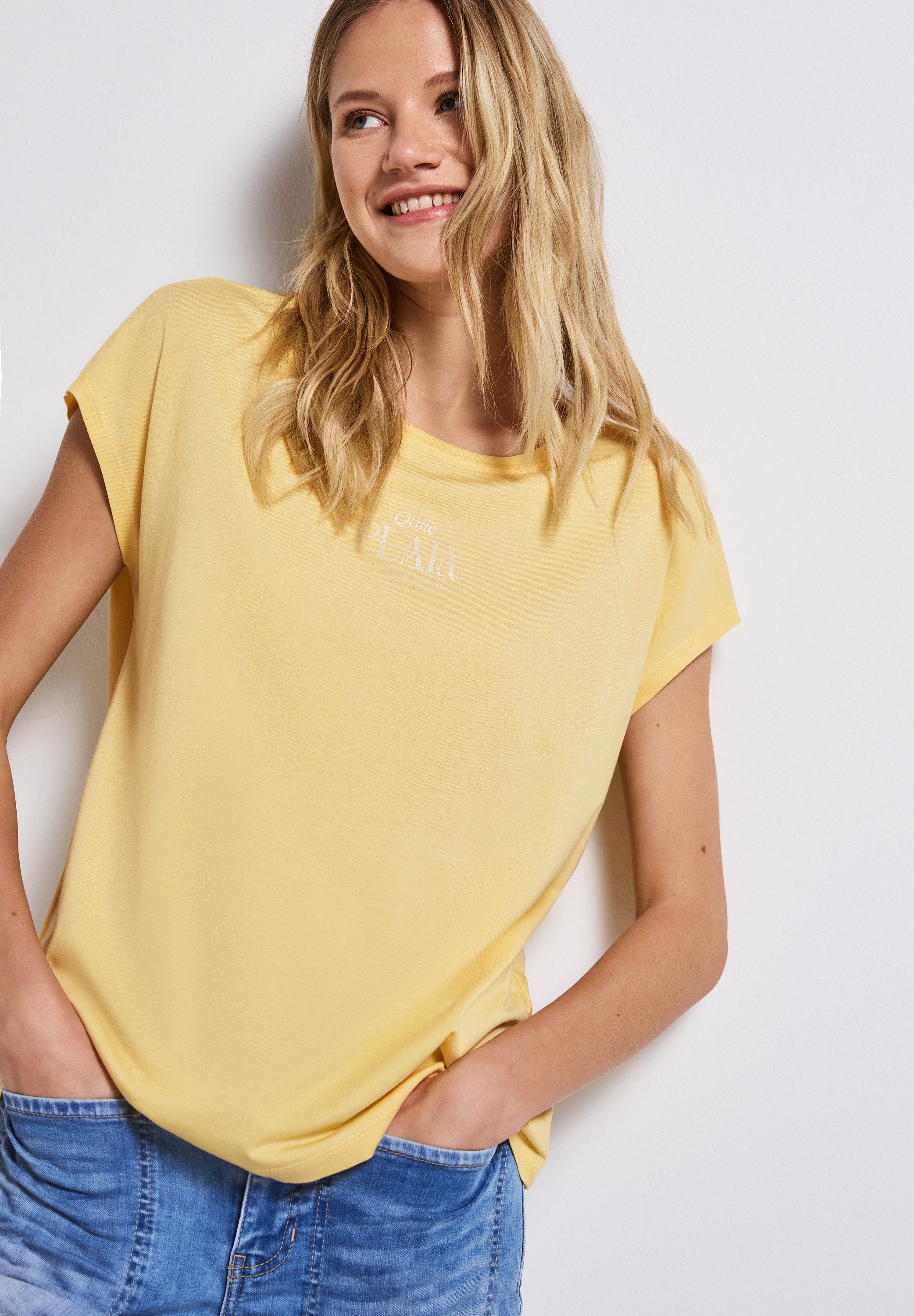 STREET ONE T-Shirt, im soften Baumwoll-Mix günstig online kaufen