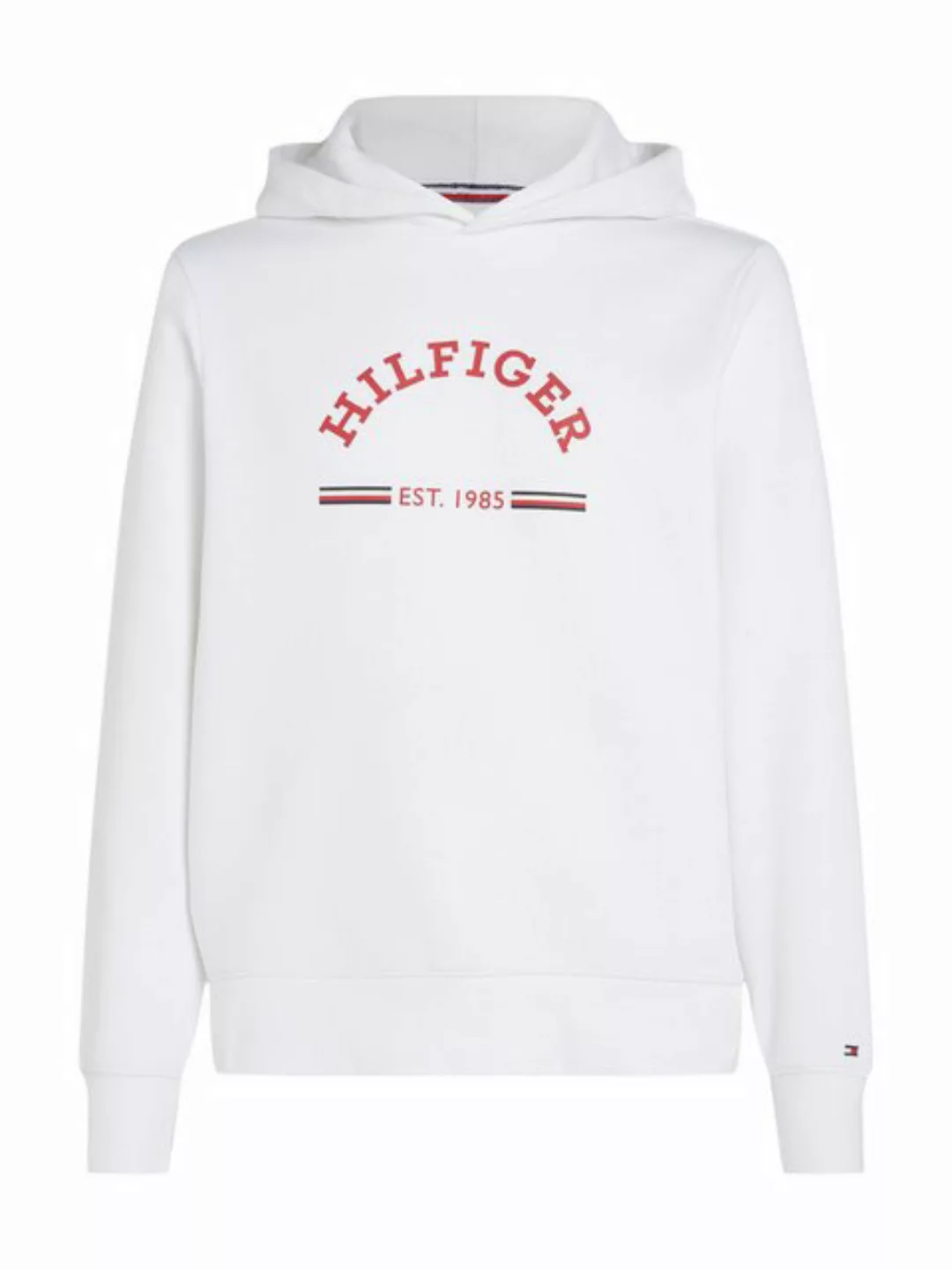 Tommy Hilfiger Kapuzensweatshirt ROUNDALL HOODY kontrastfarbener Markenprin günstig online kaufen