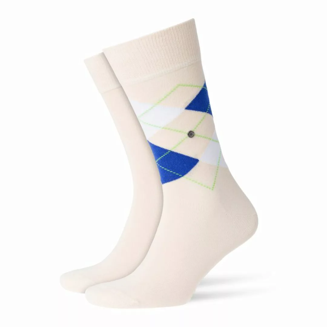 Burlington Herren Socken Everyday 2er Pack - Rautenmuster, Uni, Onesize, 40 günstig online kaufen