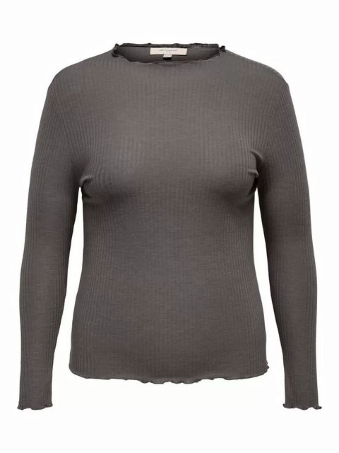 ONLY CARMAKOMA Strickpullover Geripptes Longsleeve Oberteil Basic CARALLY 5 günstig online kaufen