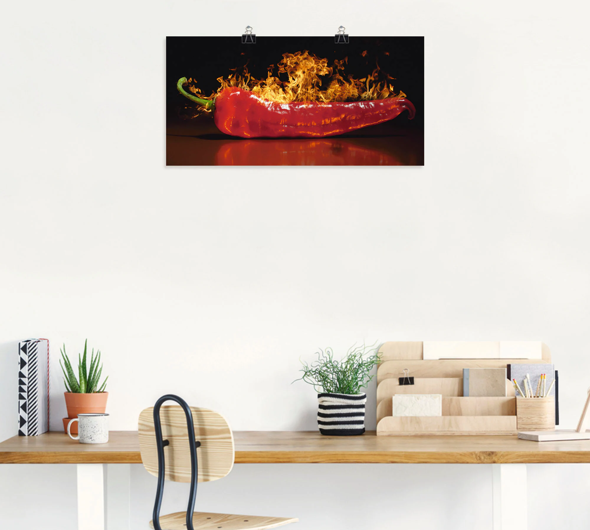 Artland Wandbild »Roter scharfer Chilipfeffer«, Lebensmittel, (1 St.), als günstig online kaufen