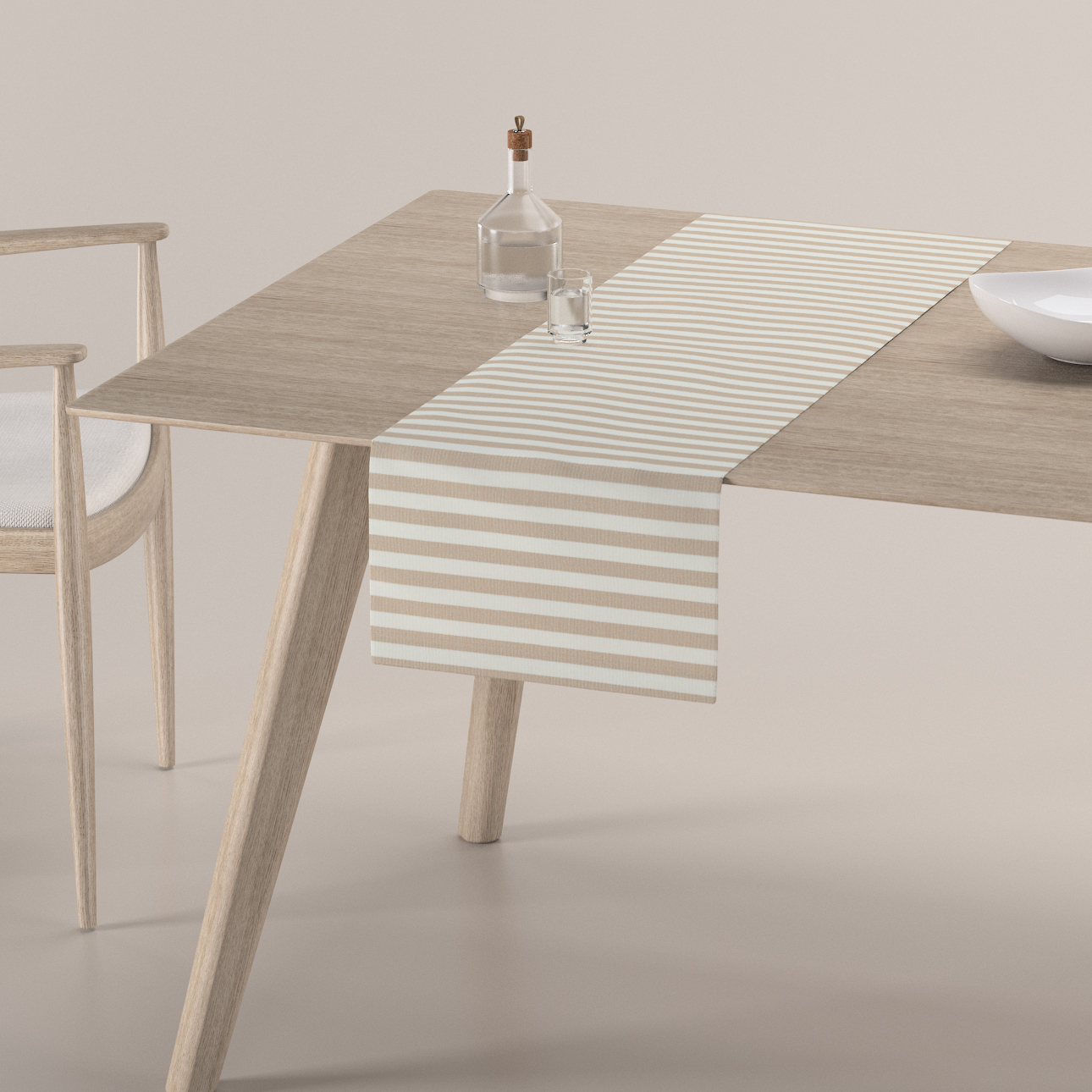 Tischläufer, hellbraun-ecru , 40 x 130 cm, Quadro (136-07) günstig online kaufen