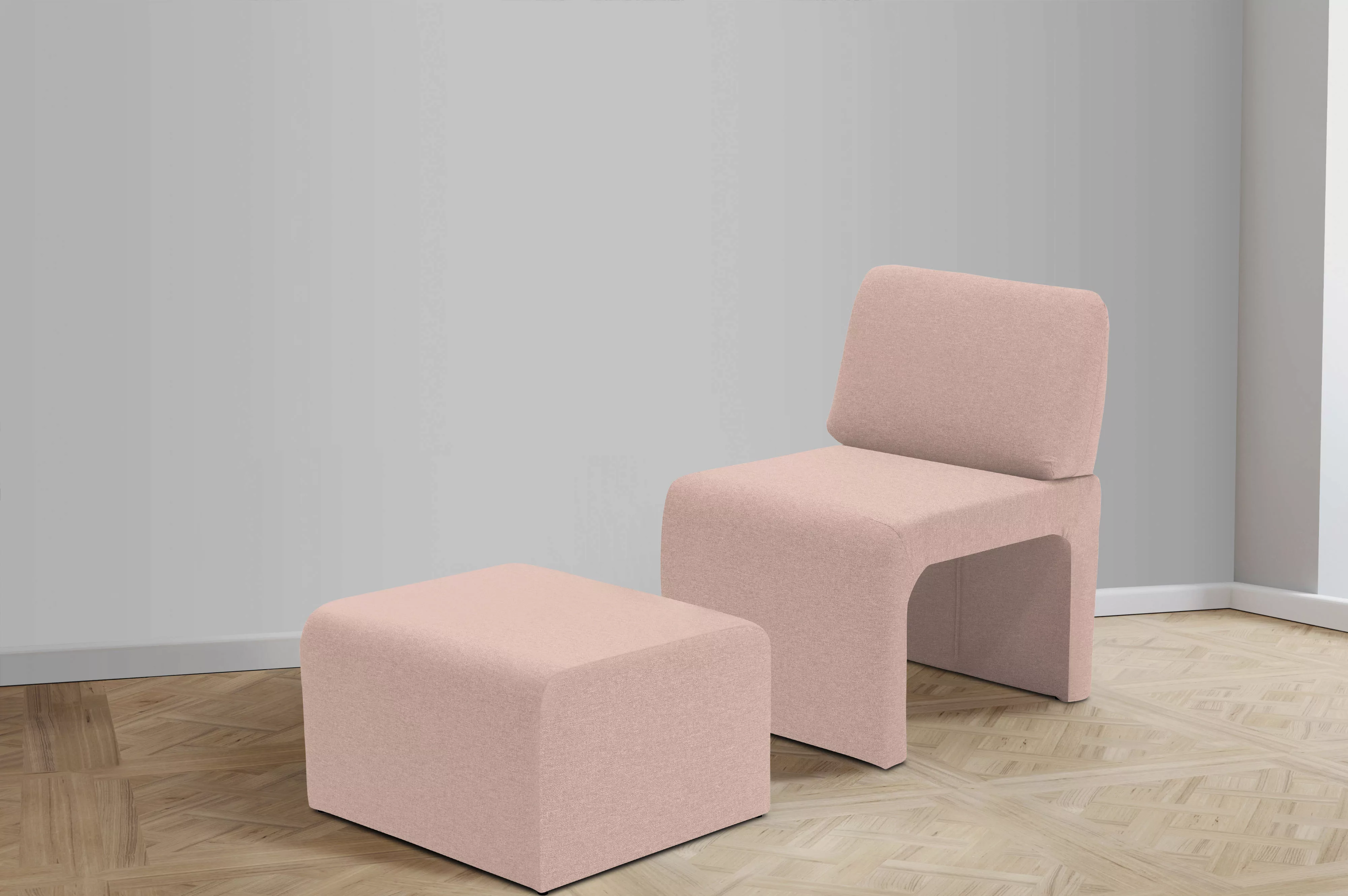 DOMO collection Sessel »mit Hocker 700017 ideal für kleine Räume, platzspar günstig online kaufen