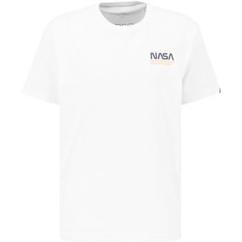 Alpha Industries  T-Shirts & Poloshirts Skylab NASA T-Shirt - white/blue günstig online kaufen