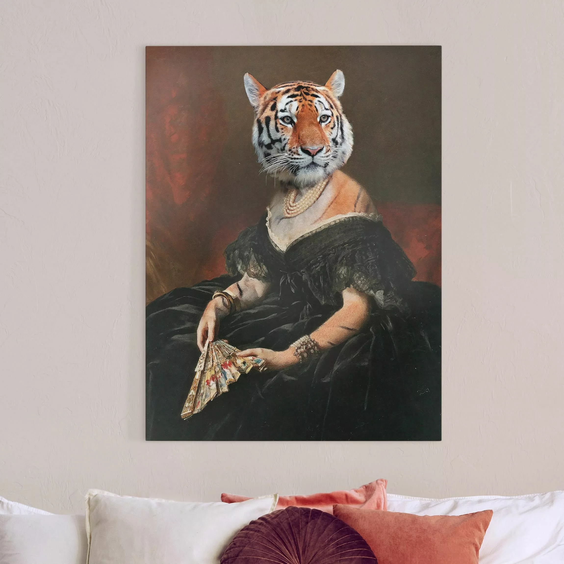 Leinwandbild Lady Tiger günstig online kaufen