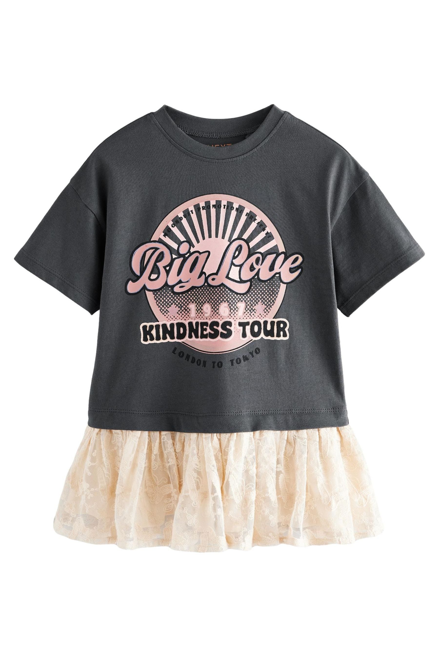 Next Tüllkleid Kurzärmeliges Mesh-Kleid (1-tlg) günstig online kaufen