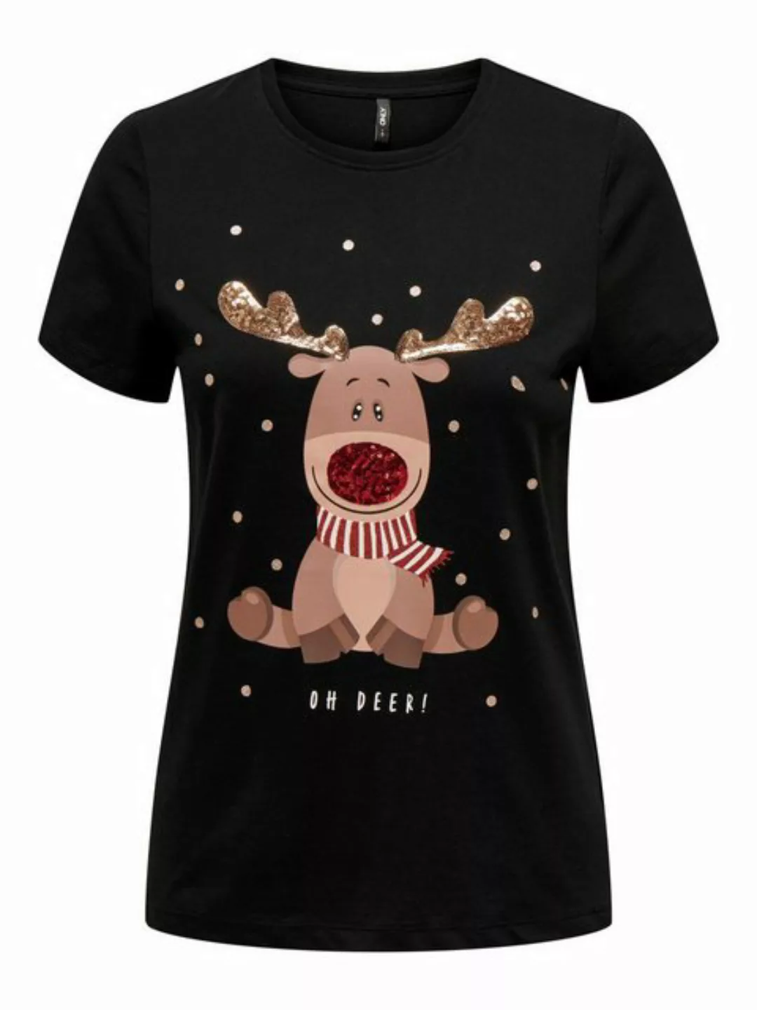 ONLY Rundhalsshirt ONLXMAS YRSA CHRISTMAS REG S/S TOP JRS für Weihnachten günstig online kaufen