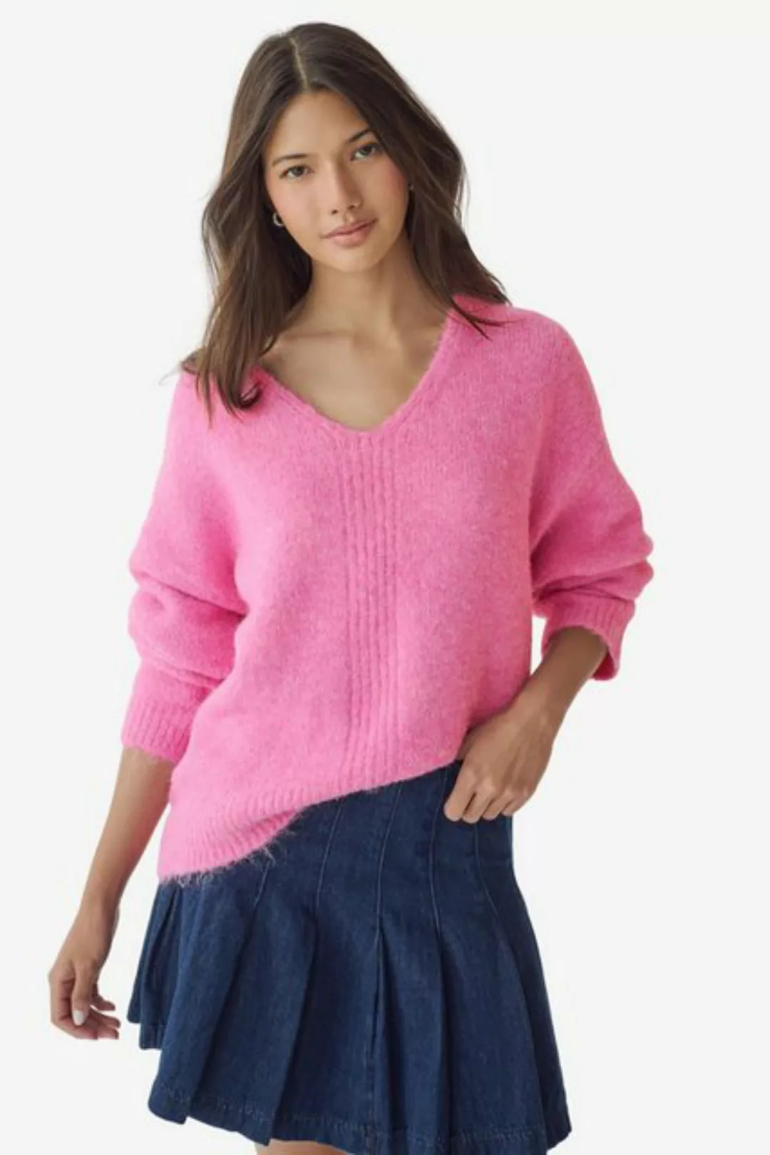 Next V-Ausschnitt-Pullover Relaxed Fit Weicher Strickpullover, V-Ausschnitt günstig online kaufen