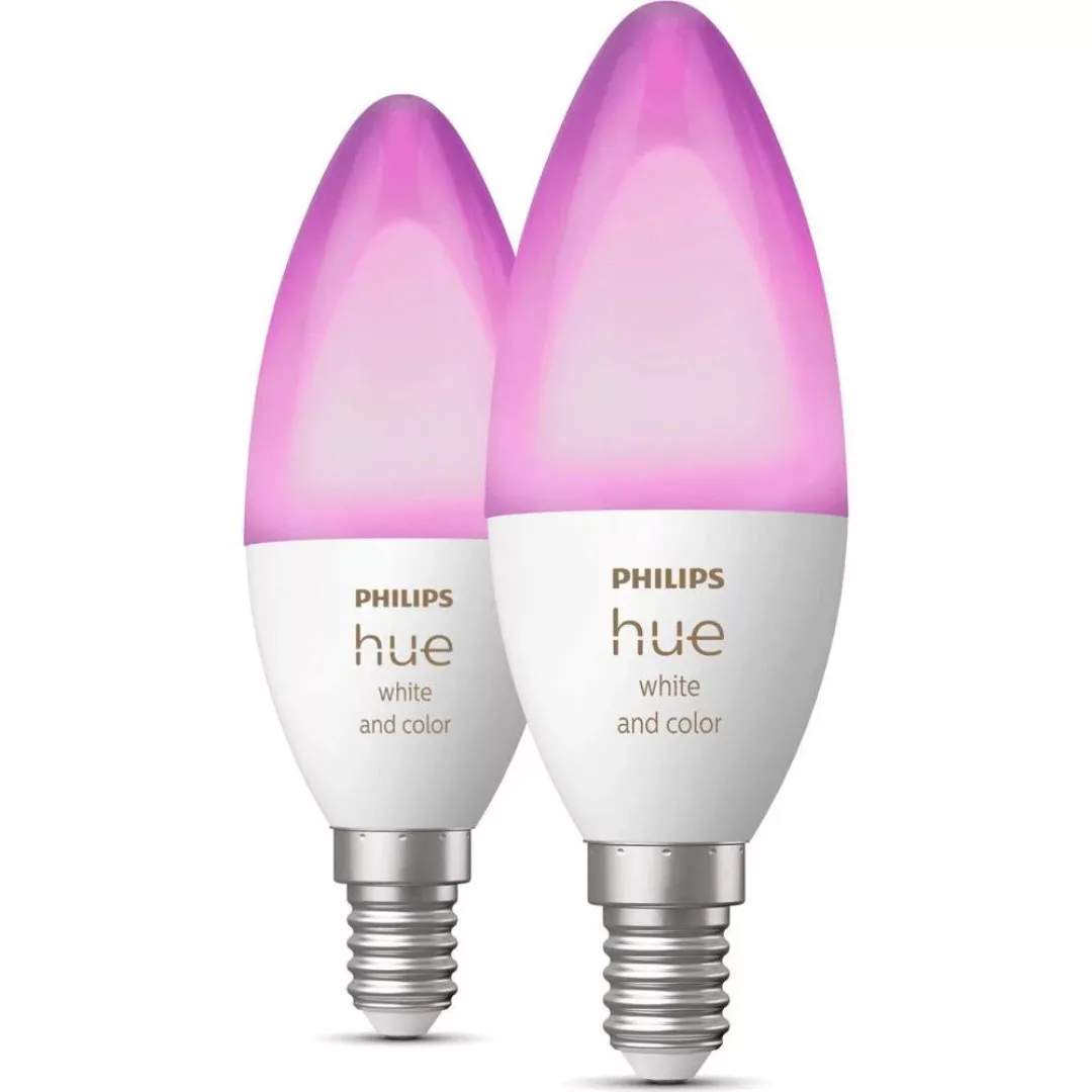 Smart Glühbirne Philips Mood Lights Weiß E14 G 470 Lm (2 Stück) (6500 K) günstig online kaufen