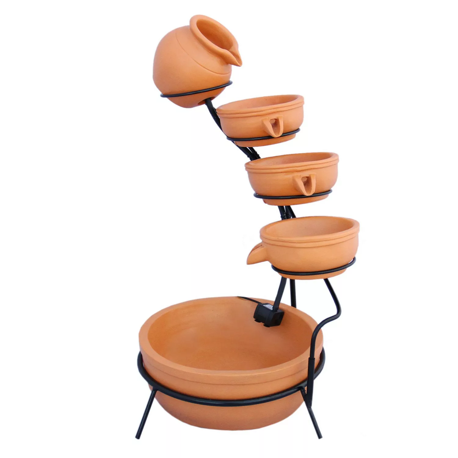 Monstershop Solar Kaskadenbrunnen mit Akku Terracotta günstig online kaufen