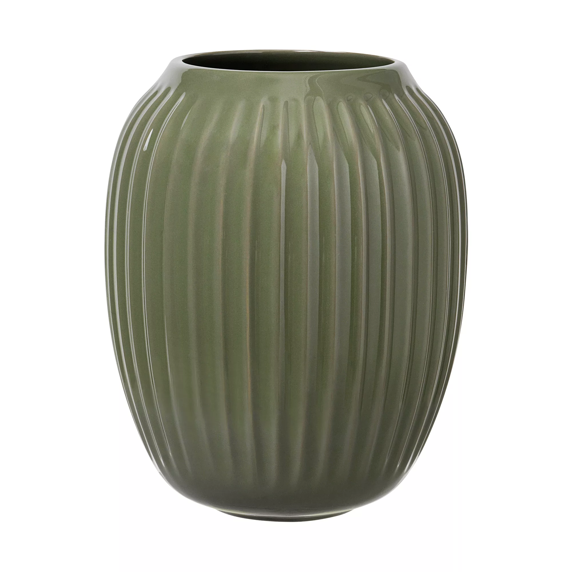 Kähler - Hammershøi Vase H 20cm - dunkelgrün/H 20cm / Ø 16,5cm günstig online kaufen