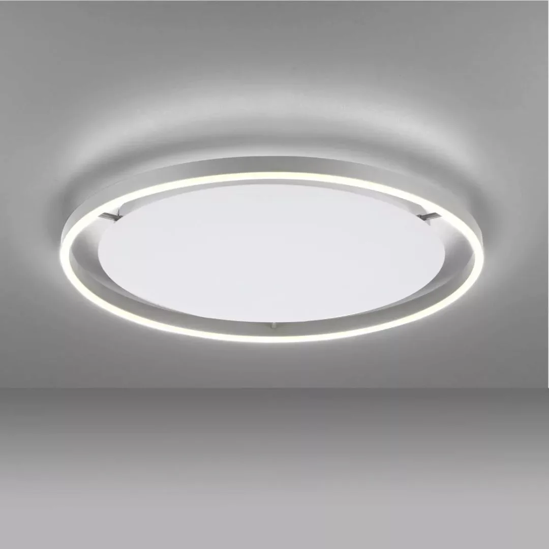 LED Deckenleuchte Ritus in Silber 28W 3650lm günstig online kaufen