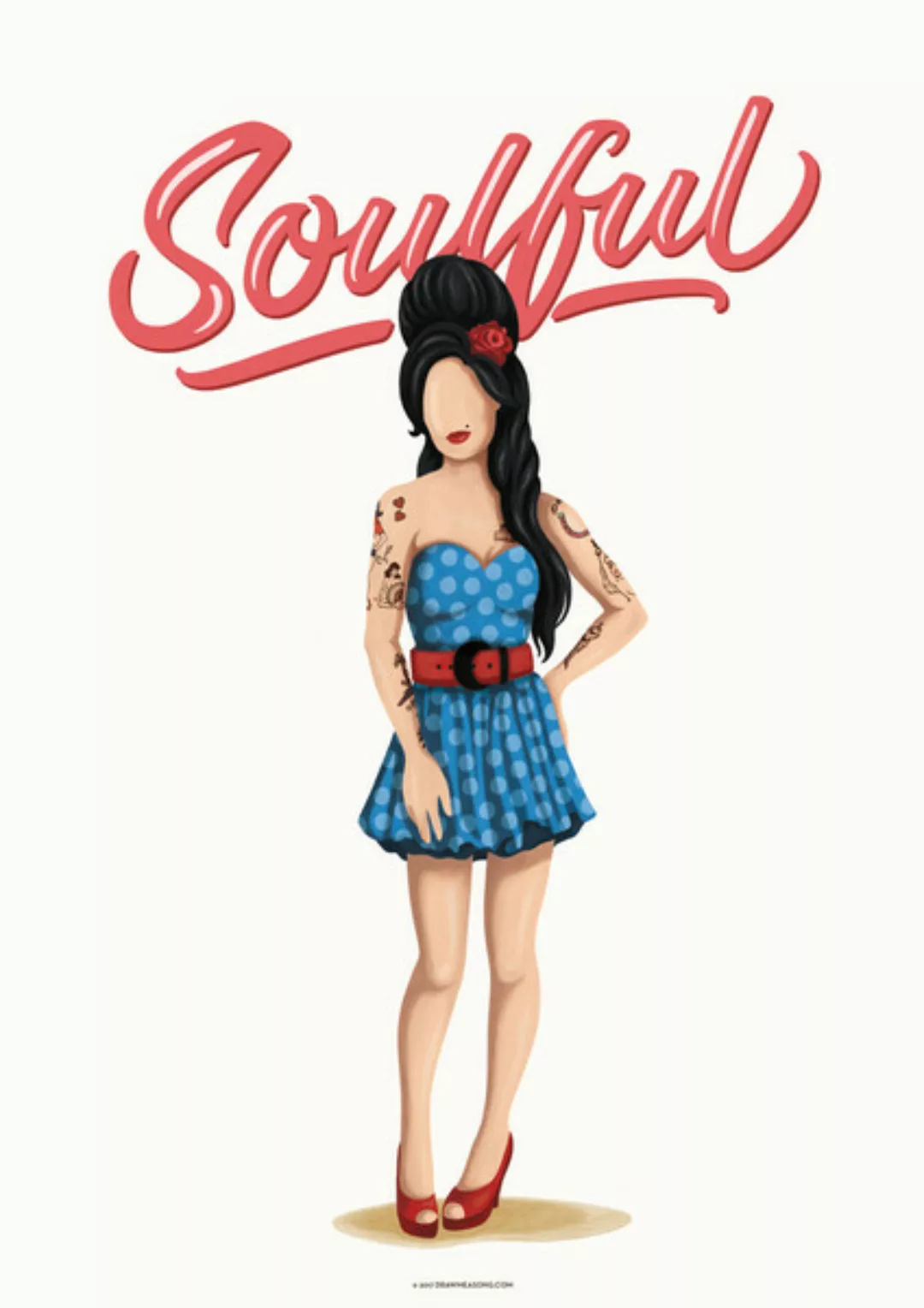Poster / Leinwandbild - Amy Winehouse Soulful günstig online kaufen