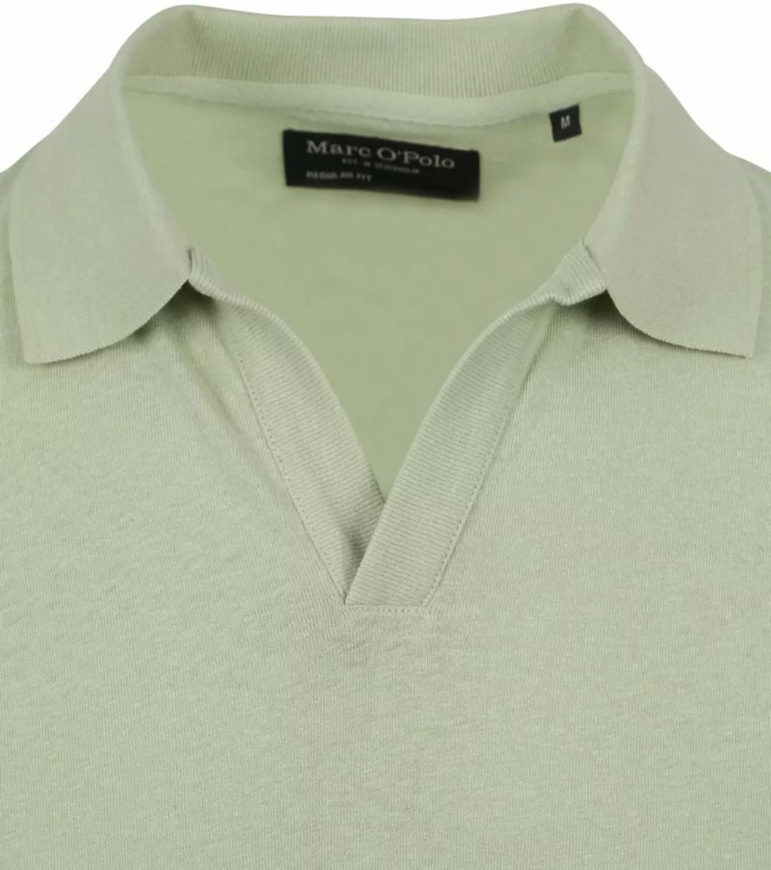 Marc O'Polo Poloshirt Riva Leinen Hellgrün - Größe M günstig online kaufen