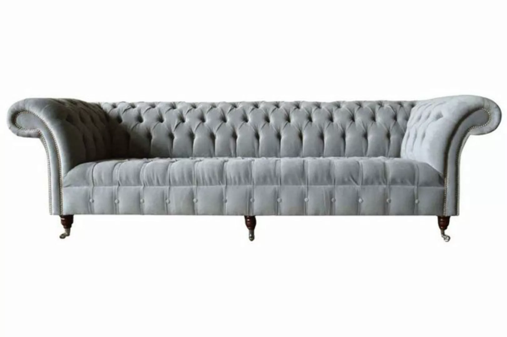 Xlmoebel Sofa Chesterfield Stil Sofa 4 Sitzer Sitzmöbel Edle Textil Couches günstig online kaufen