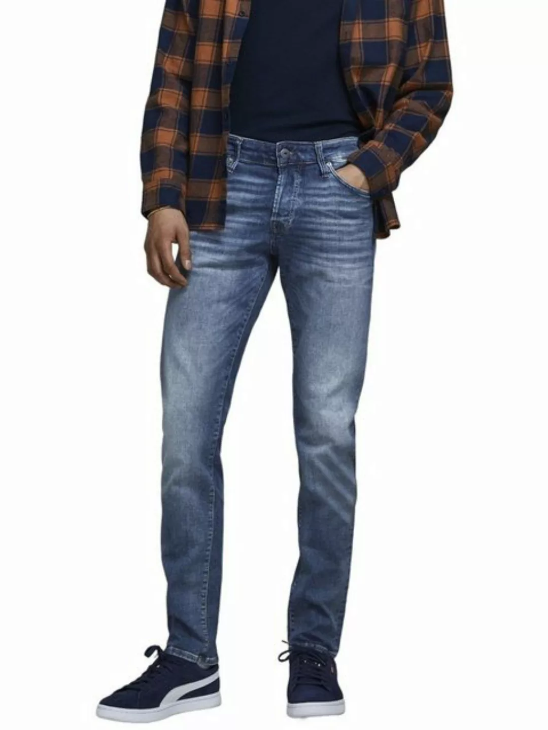 Jack & Jones Glenn Icon 357 50sps Slim Jeans 33 Blue Denim günstig online kaufen