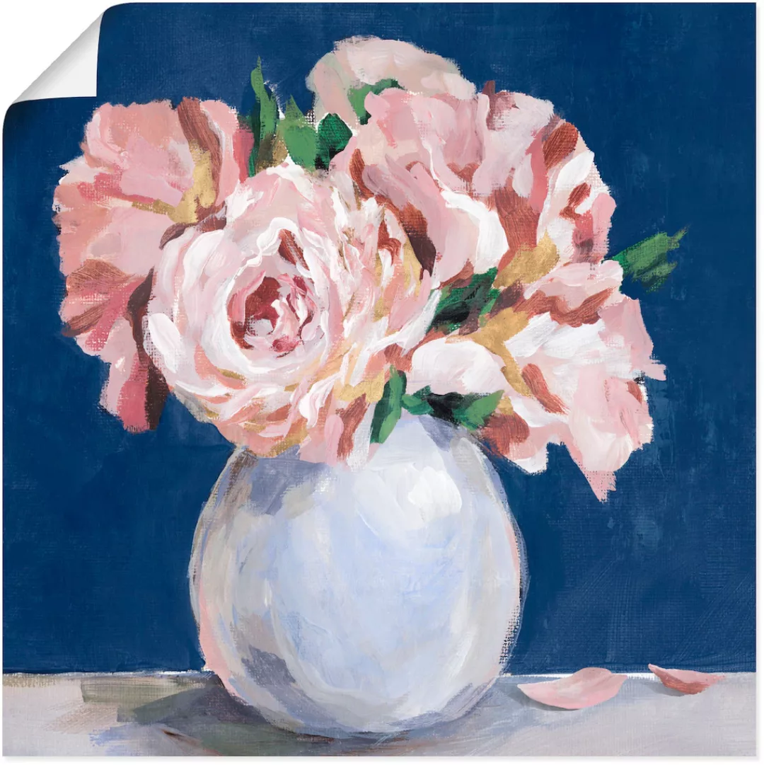 Artland Wandbild "Süße Pfingstrosen in der Vase", Blumenbilder, (1 St.), al günstig online kaufen
