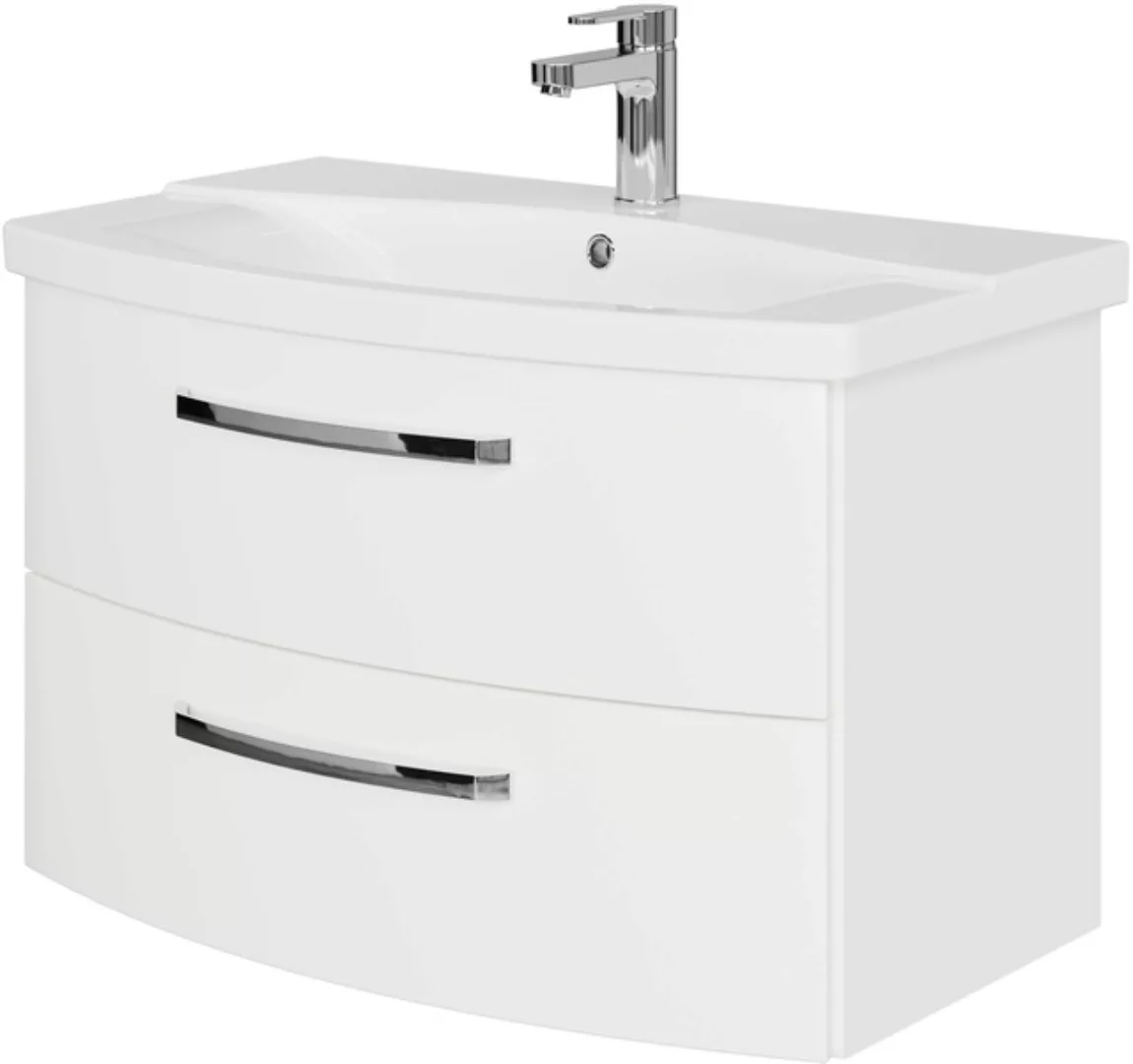 Saphir Waschtisch "Serie 4010 Keramik-Waschtisch mit Unterschrank, 84 cm br günstig online kaufen