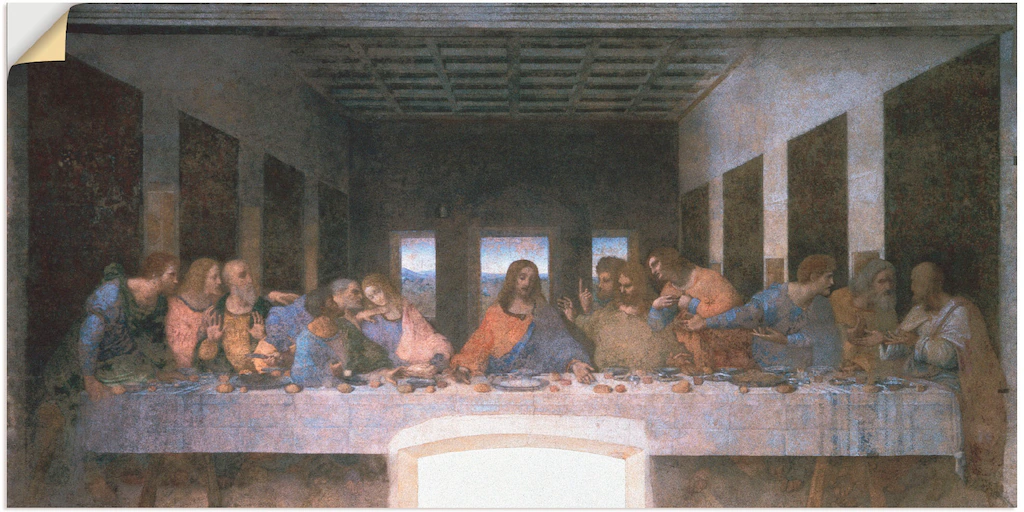 Artland Wandbild »Das letzte Abendmahl«, Religion, (1 St.), als Leinwandbil günstig online kaufen