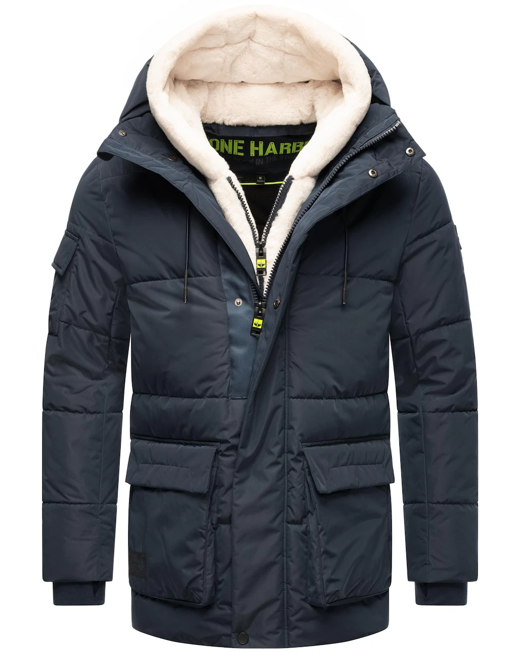 Stone Harbour Winterjacke "Lauroo XX", mit Kapuze, urbane Herren Steppjacke günstig online kaufen