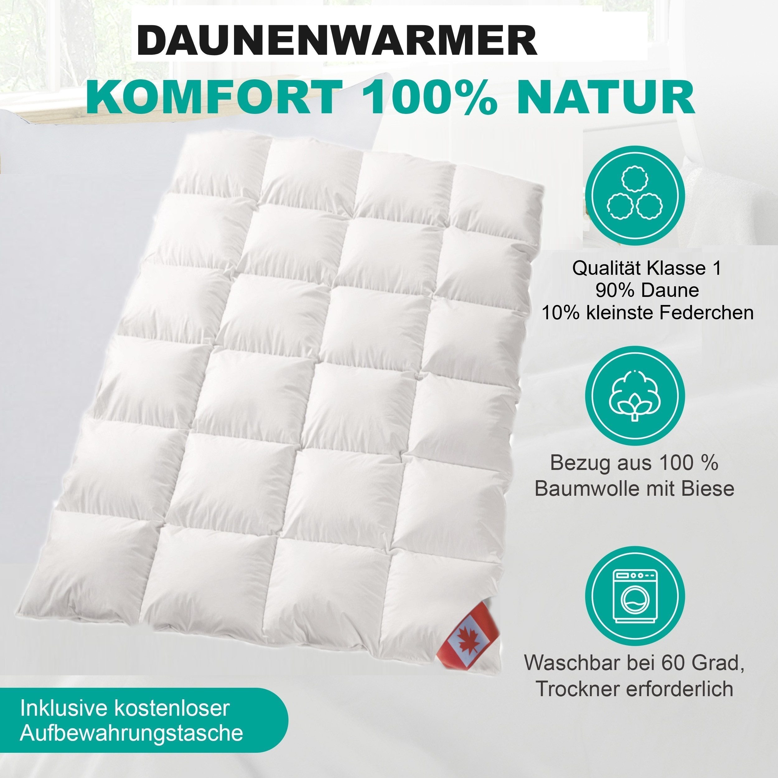 Canada Daunenbettdecke Canada Dreams Luxus Winter günstig online kaufen