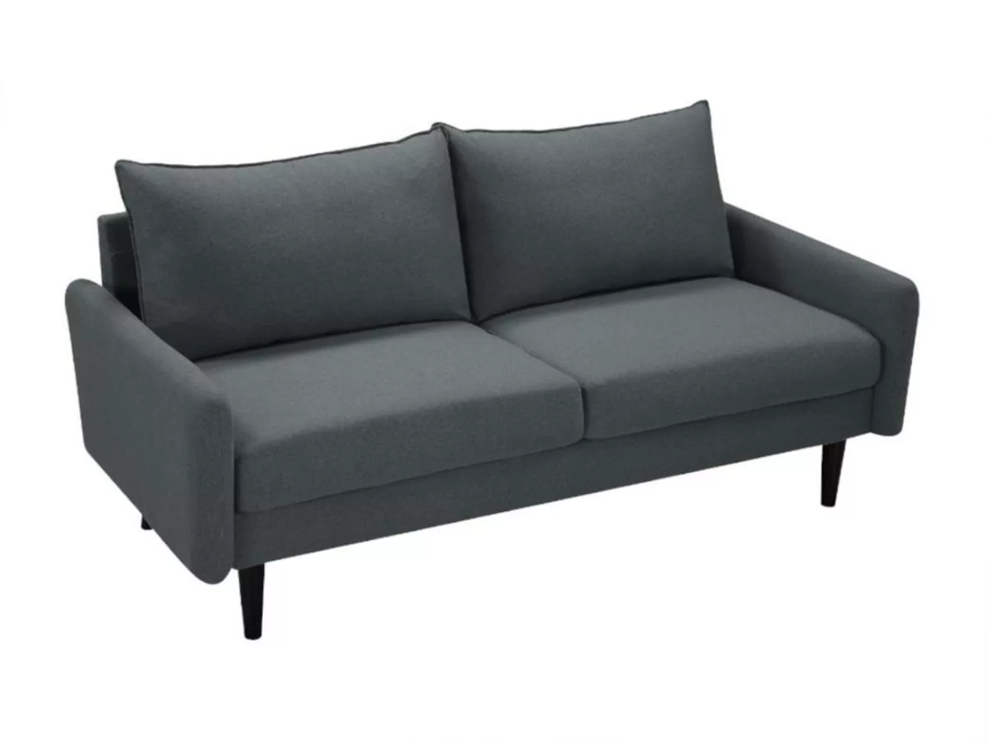 Sofa 3-Sitzer - Stoff - Grau - HALIA günstig online kaufen