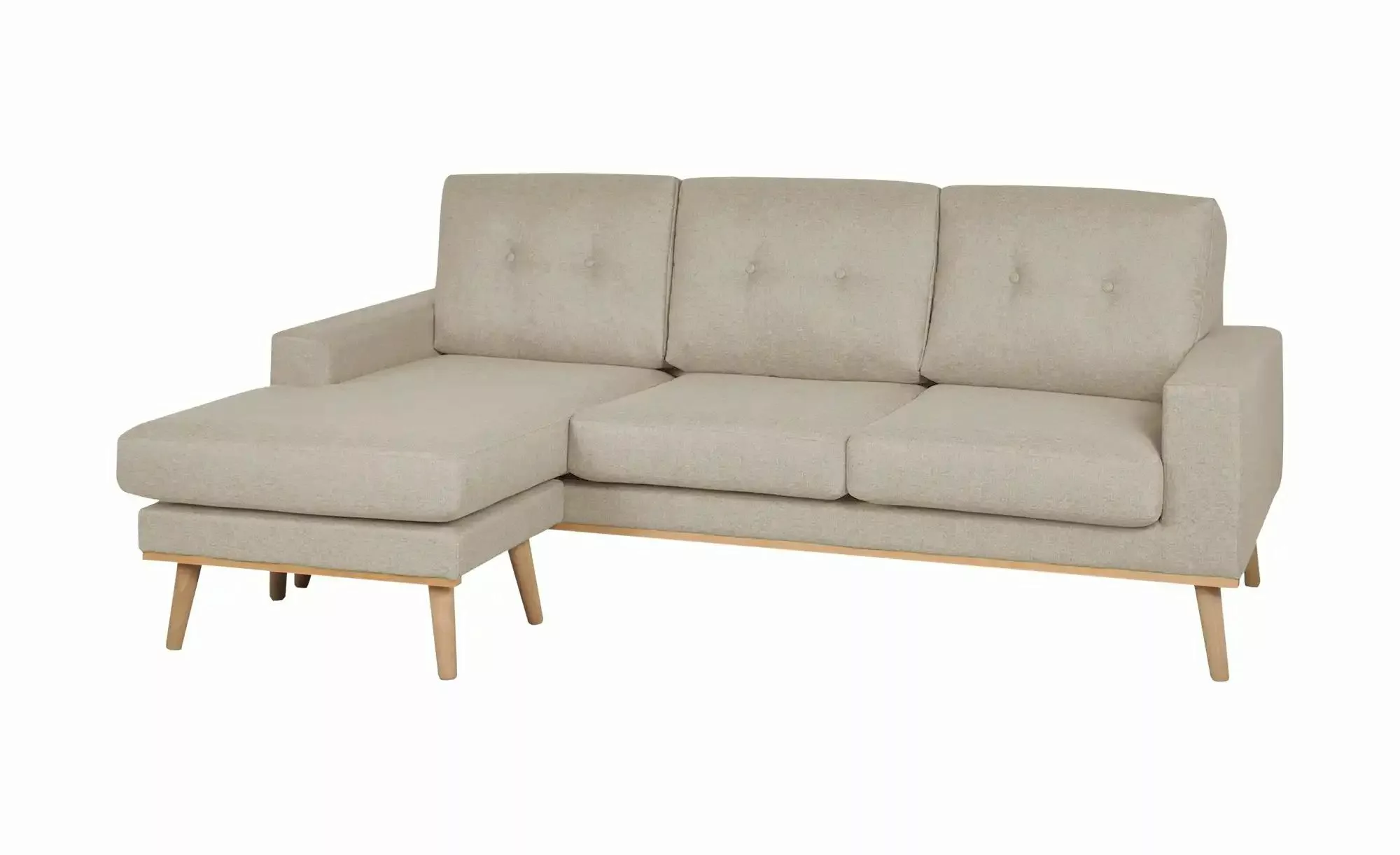 Ecksofa beidseitig stellbar Cristy ¦ creme ¦ Maße (cm): B: 211 H: 88 T: 139 günstig online kaufen