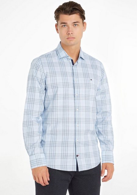 Tommy Hilfiger TAILORED Langarmhemd CL STRETCH GLEN CHECK SF SHIRT günstig online kaufen