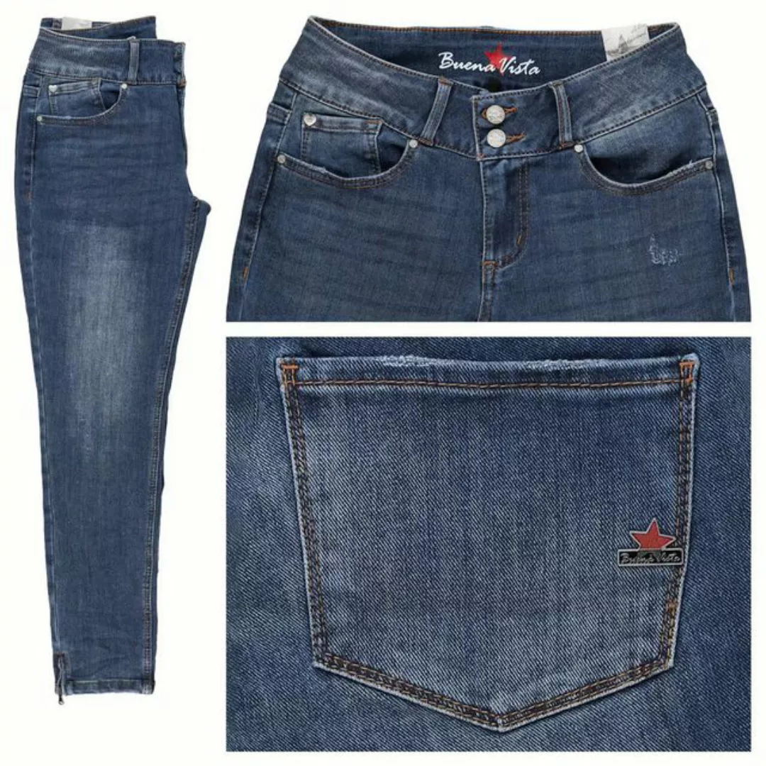 Buena Vista 5-Pocket-Jeans - Jeans mit Destroyed-Effekten -  Tummyless V 7/ günstig online kaufen