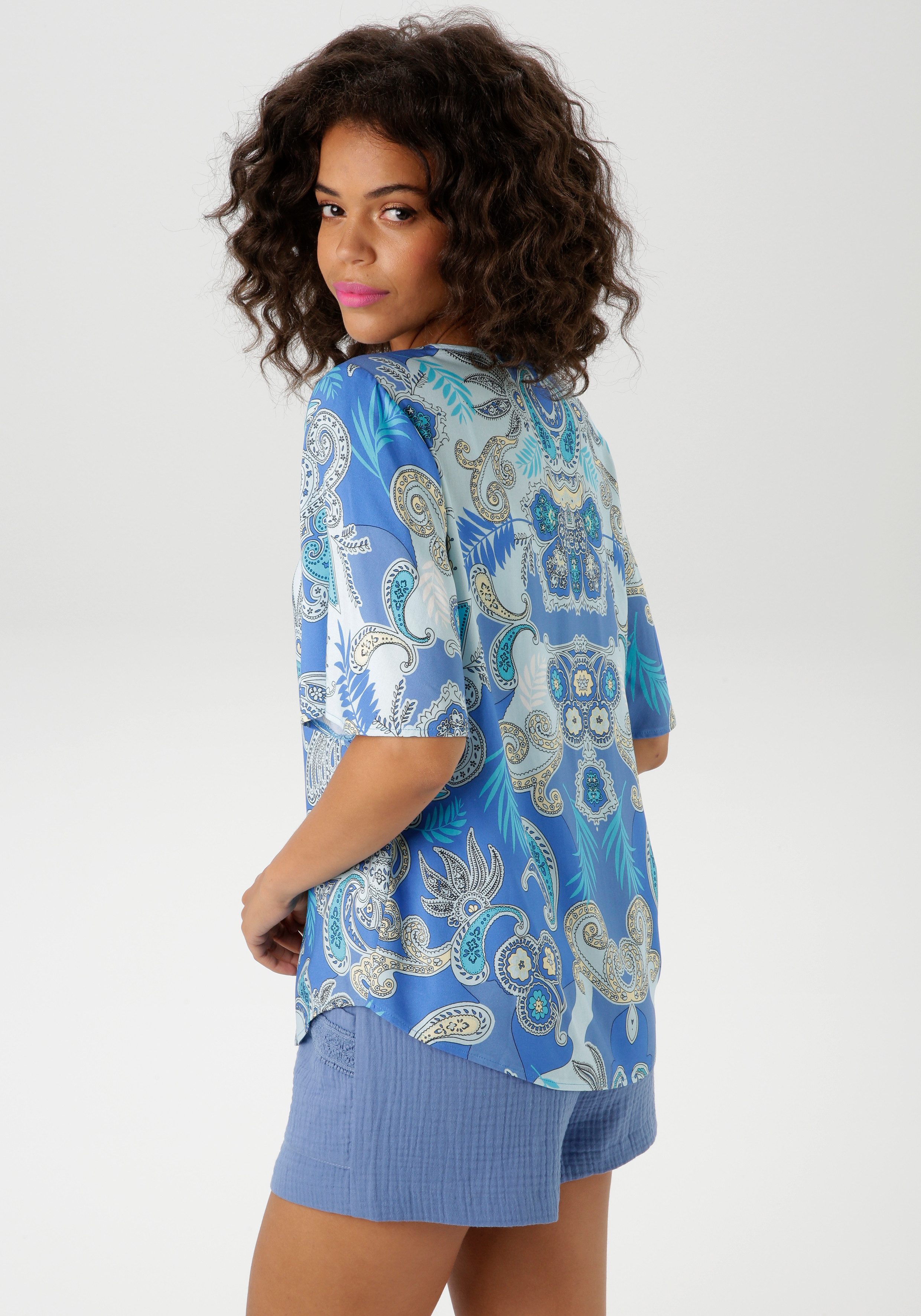 Aniston CASUAL Schlupfbluse, mit großflächigem Paisley-Muster günstig online kaufen