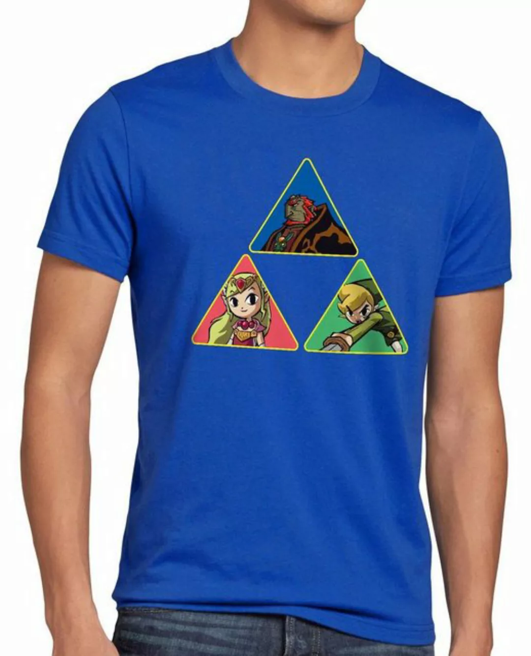 style3 Print-Shirt Herren T-Shirt Triforce Link Gamer Hyrule boy zelda game günstig online kaufen