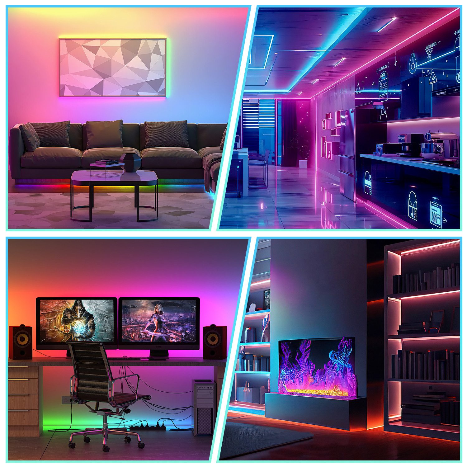 Clanmacy LED-Streifen 3m LED Streifen mit günstig online kaufen