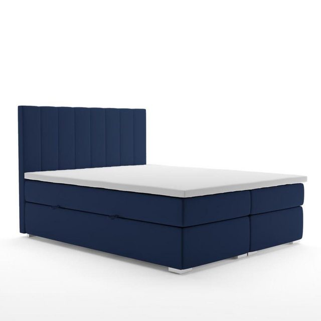 JVmoebel Bett Boxspring Bett Hotel Doppel Komplett Matratze Topper Betten K günstig online kaufen