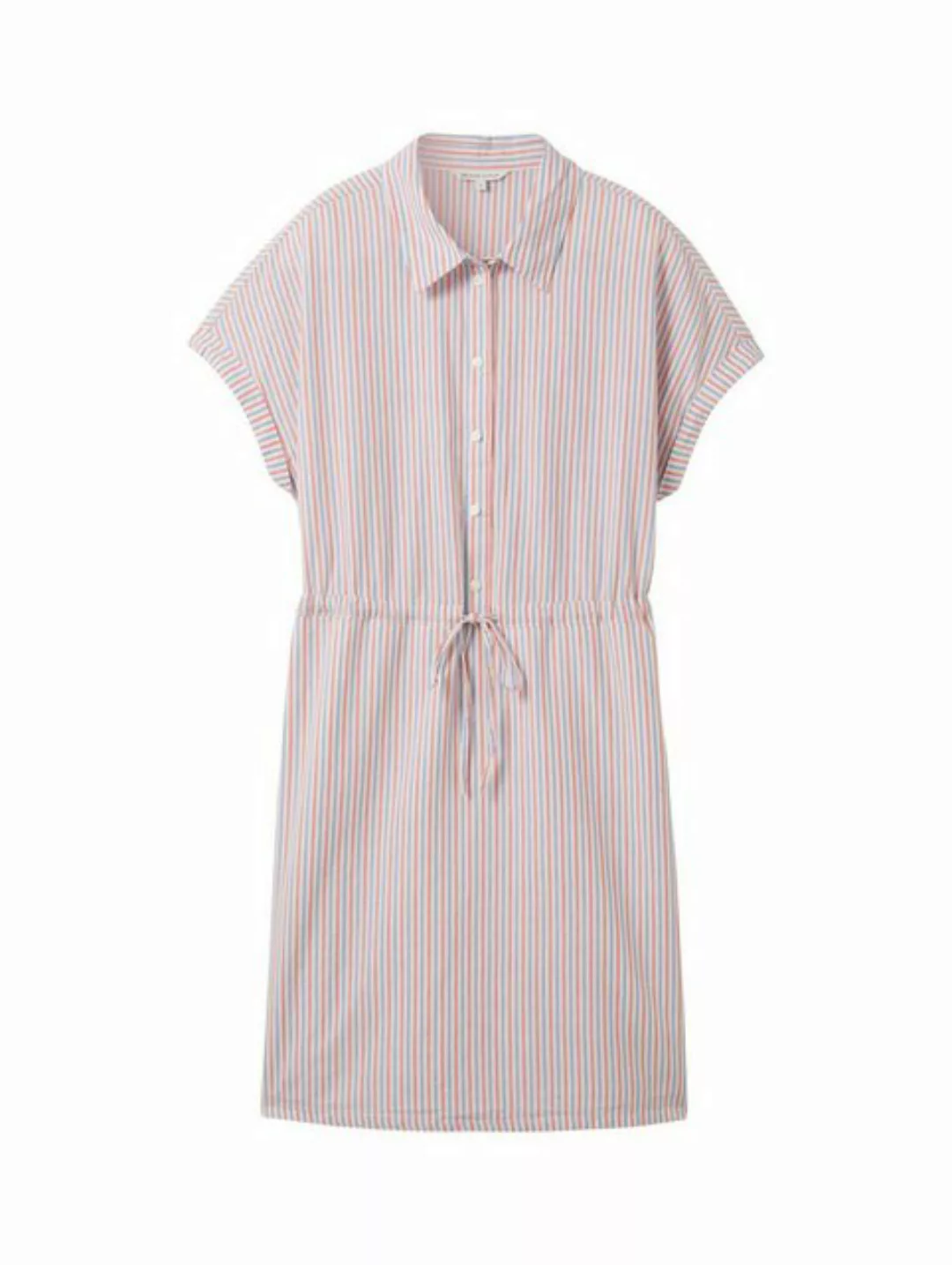 TOM TAILOR Denim Sommerkleid striped mini dress, blue red white vertical st günstig online kaufen