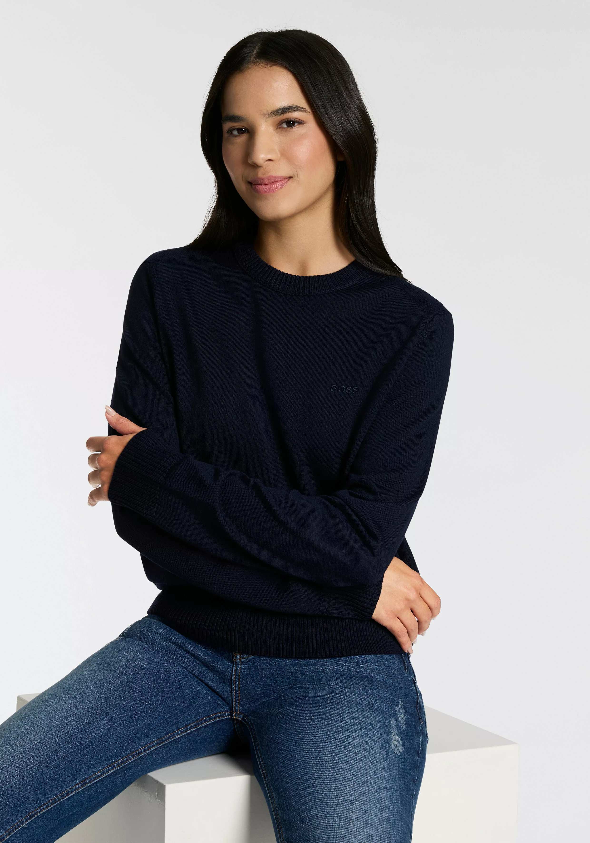 BOSS ORANGE Strickpullover "Avac", mit Schurwolle günstig online kaufen