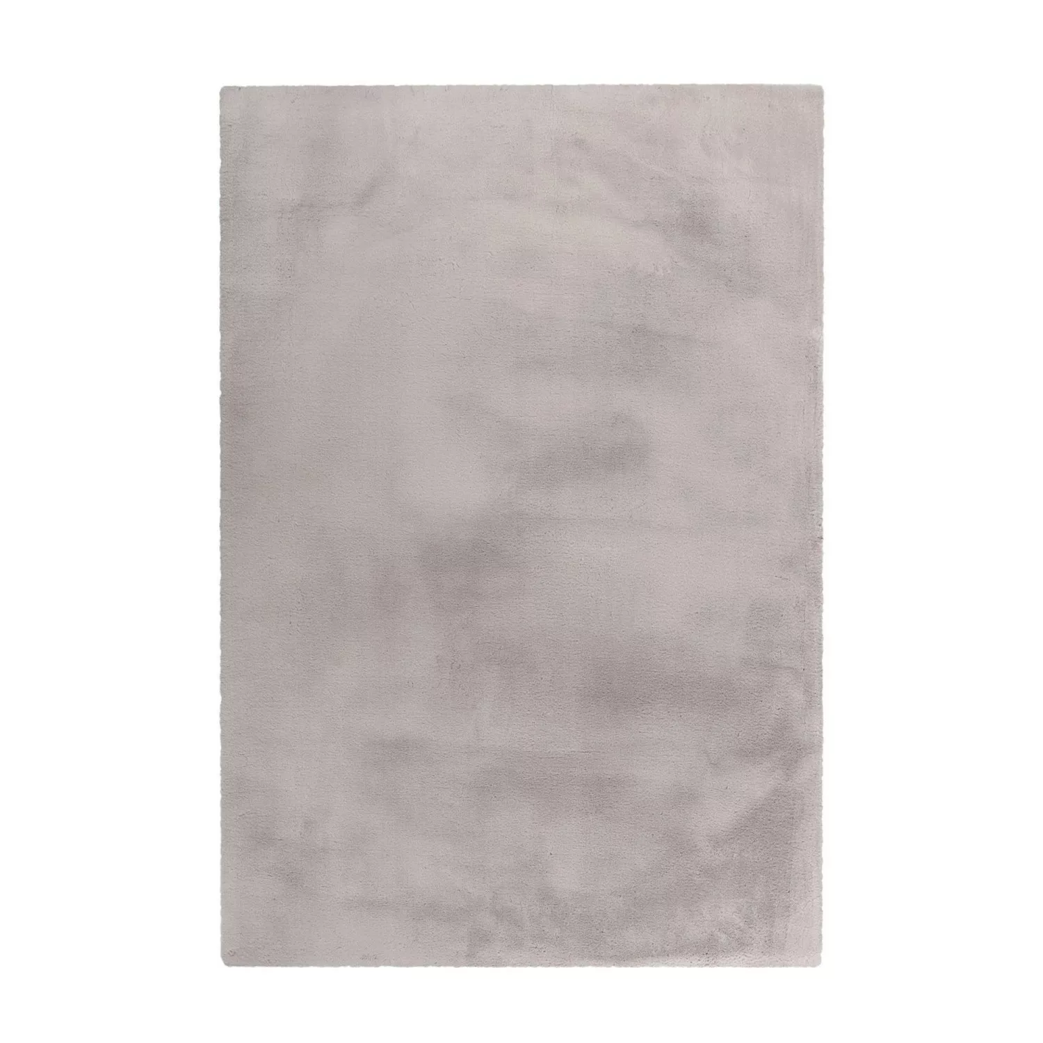 MeGusta Hochflorteppich Uni Silber Weiche Haptik 80 x 150 cm günstig online kaufen