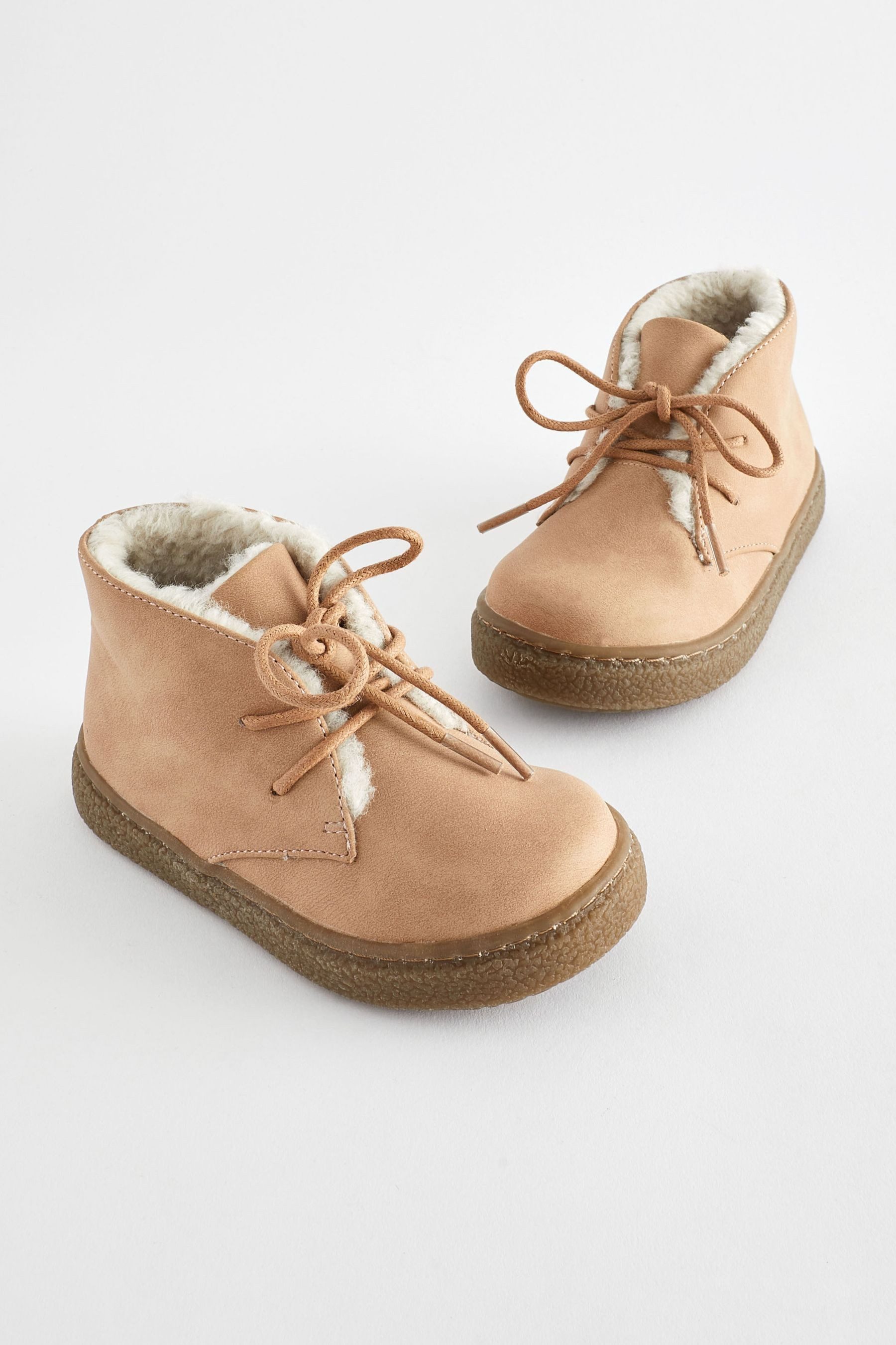 Next Cupsohle-Stiefel mit Kunstfellfutter Winterstiefelette (1-tlg) günstig online kaufen