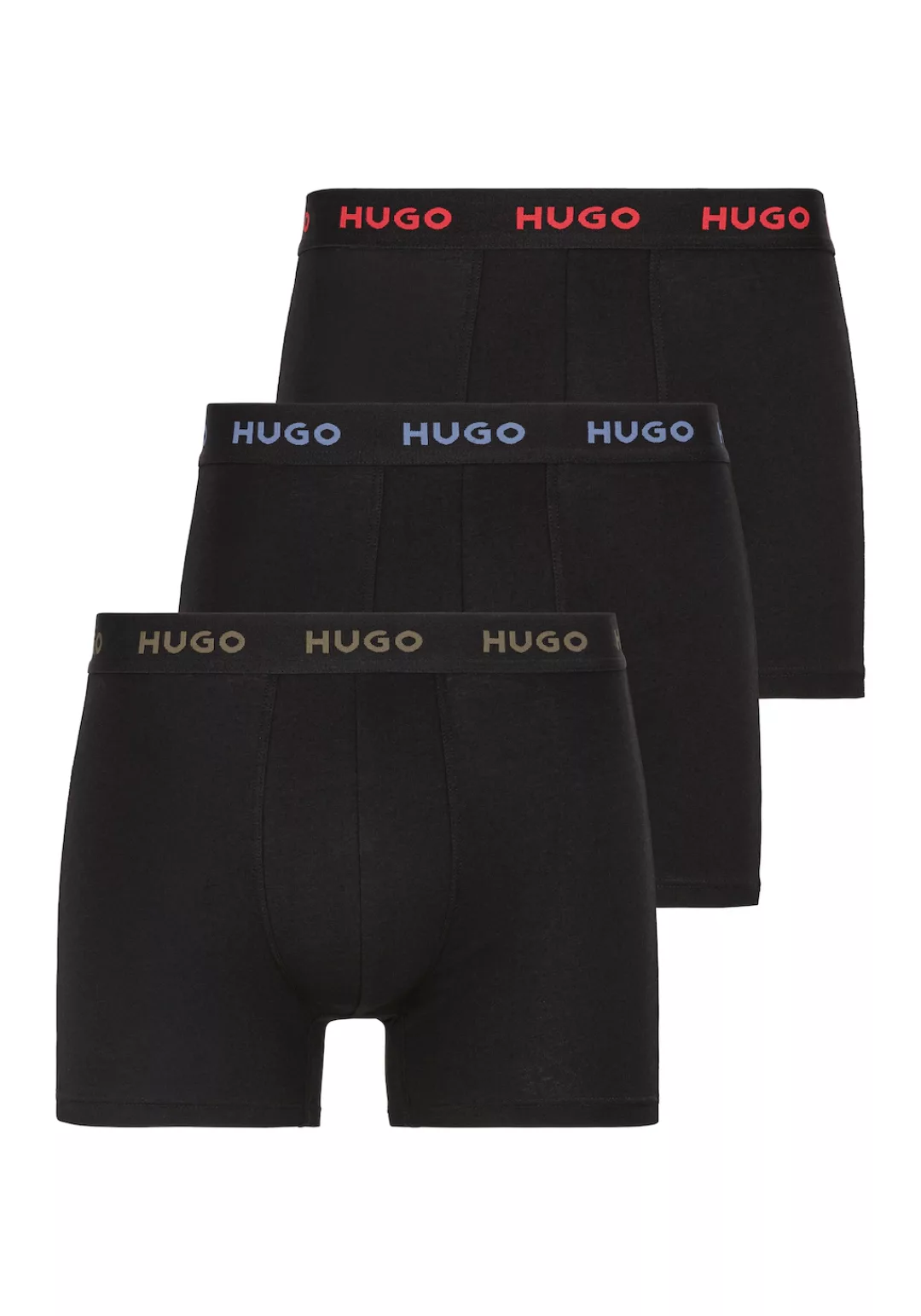 HUGO Underwear Boxer "BOXERBR TRIPLE", (Packung, 3 St., 3er), mit elastisch günstig online kaufen