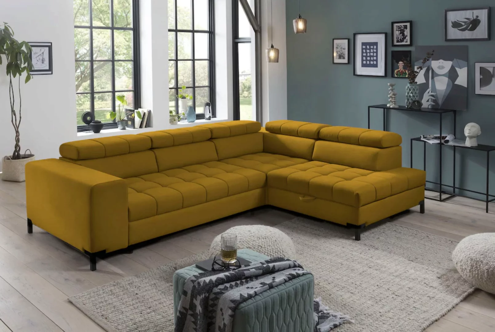 exxpo - sofa fashion Ecksofa "Bocco, hochwertige Verarbeitung, toller Sitzk günstig online kaufen