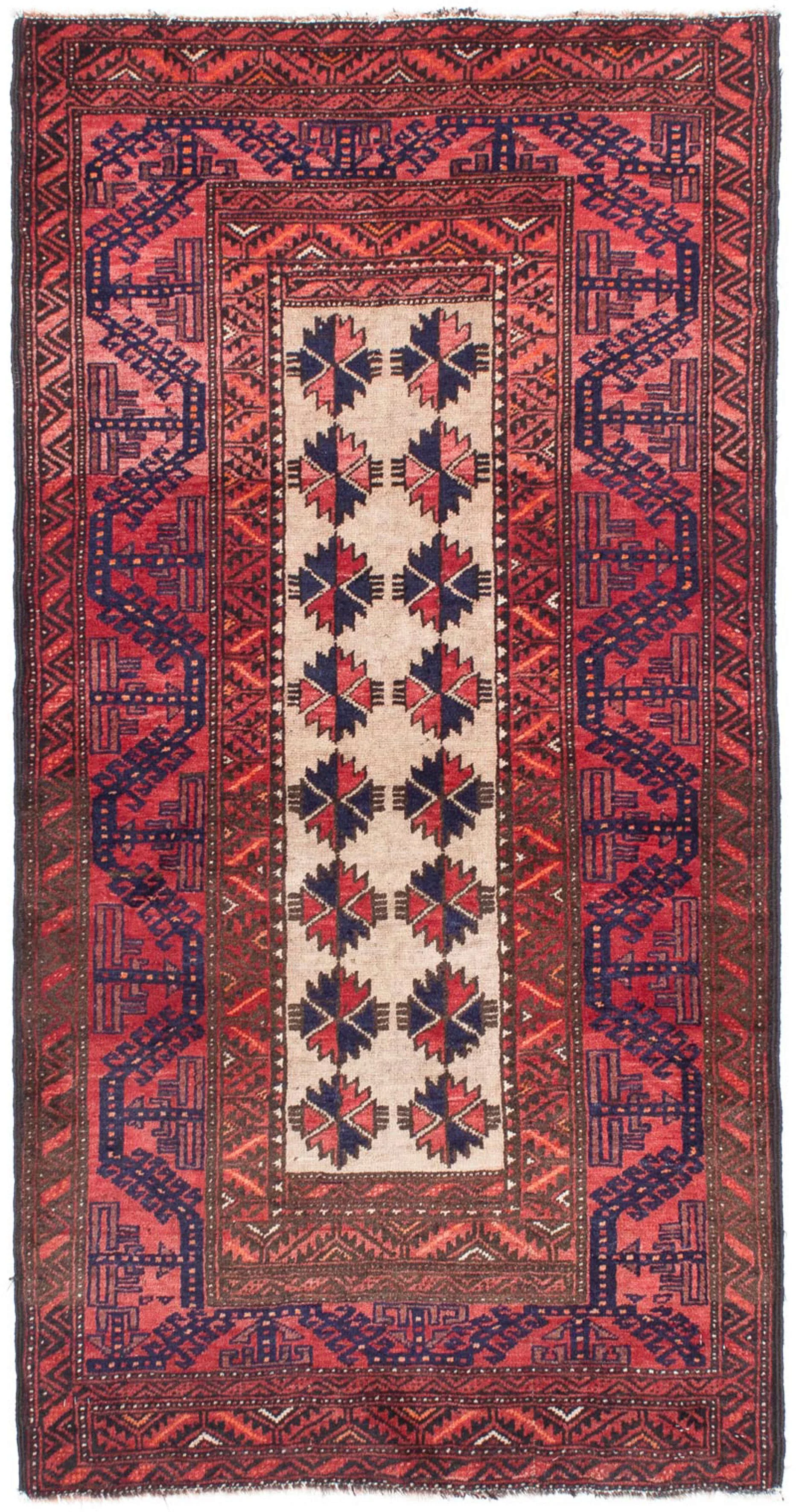 morgenland Orientteppich »Belutsch - 158 x 82 cm - hellrot«, rechteckig, Wo günstig online kaufen