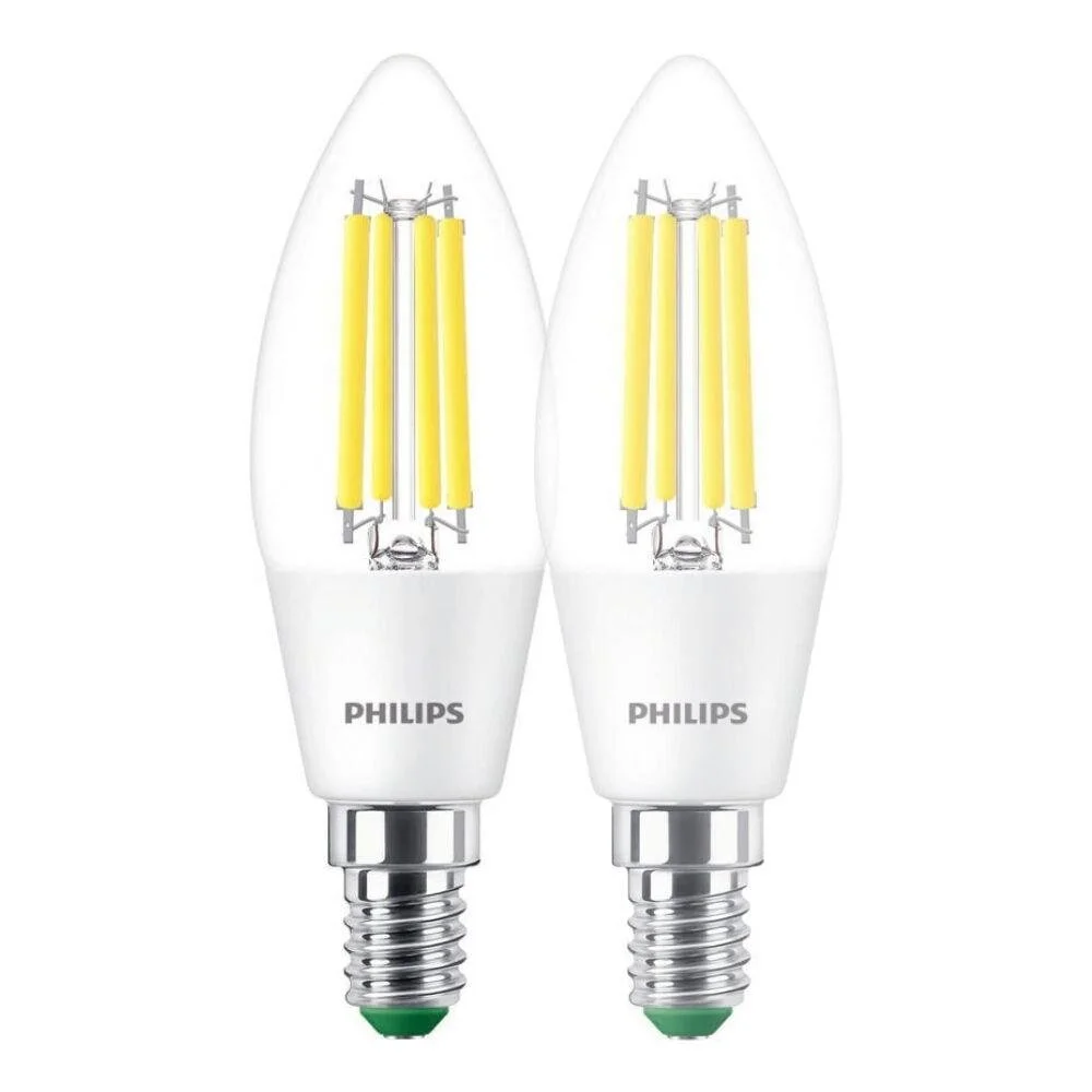 Philips LED Lampe E14 - Kerze B35 2,3W 485lm 4000K ersetzt 40W Doppelpack günstig online kaufen