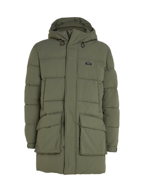 Calvin Klein Steppjacke CRINKLE NYLON LONGLENGTH PUFFER mit Markenlabel günstig online kaufen