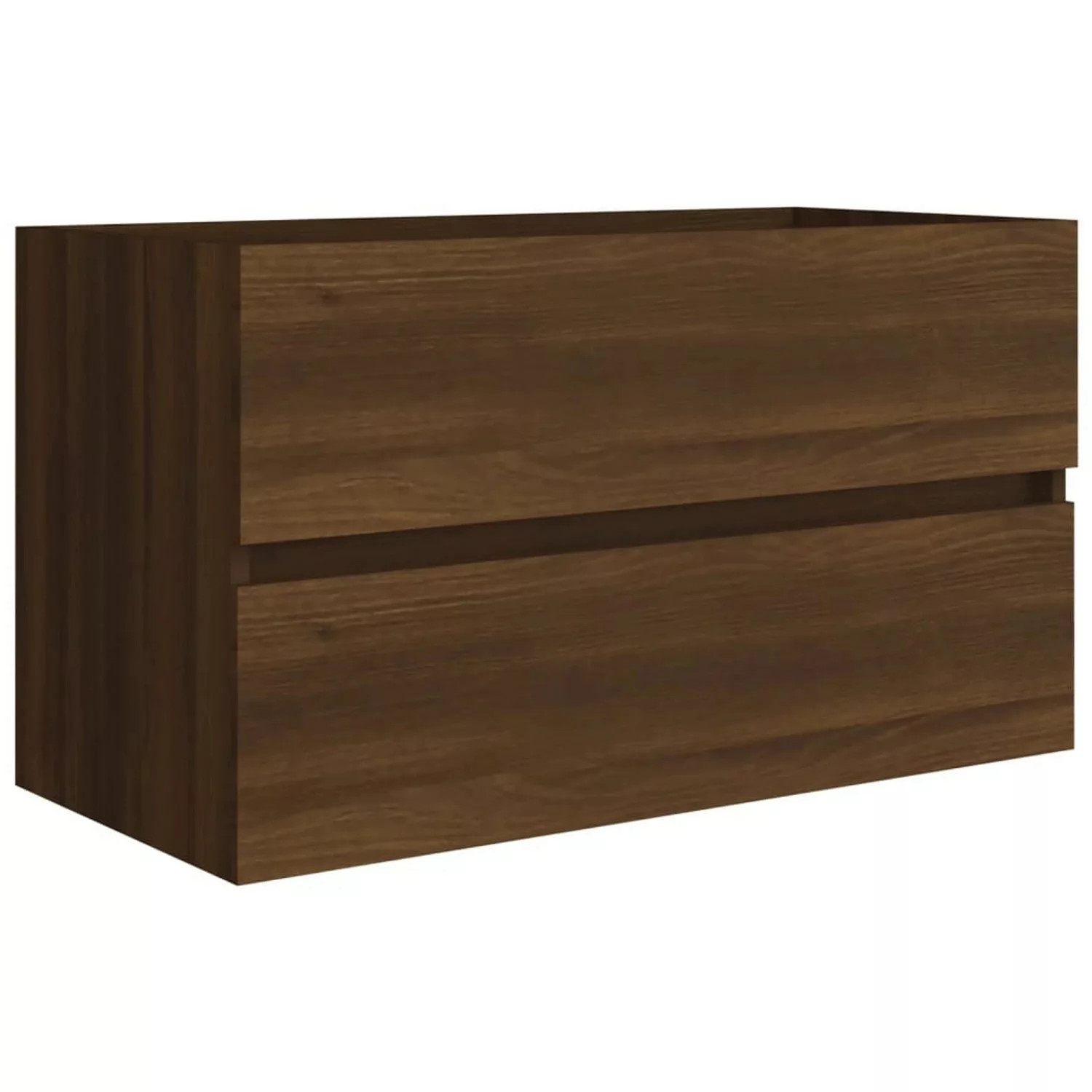 Vidaxl Waschbeckenschrank Braun Eiche 80x38,5x45 Cm Holzwerkstoff günstig online kaufen