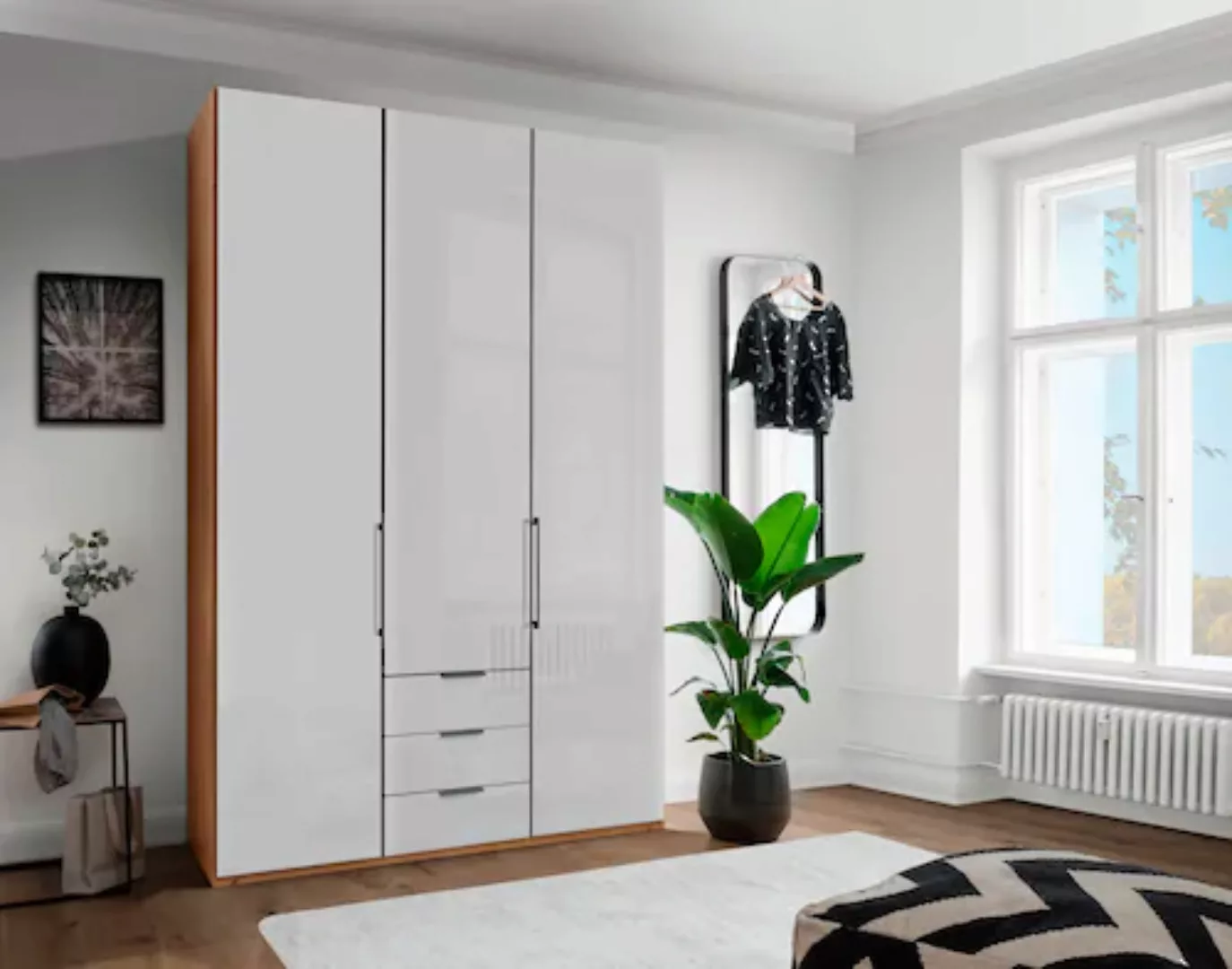 WIEMANN Drehtürenschrank "Monaco", mit Glasfront sowie hochwertigen Beschlä günstig online kaufen